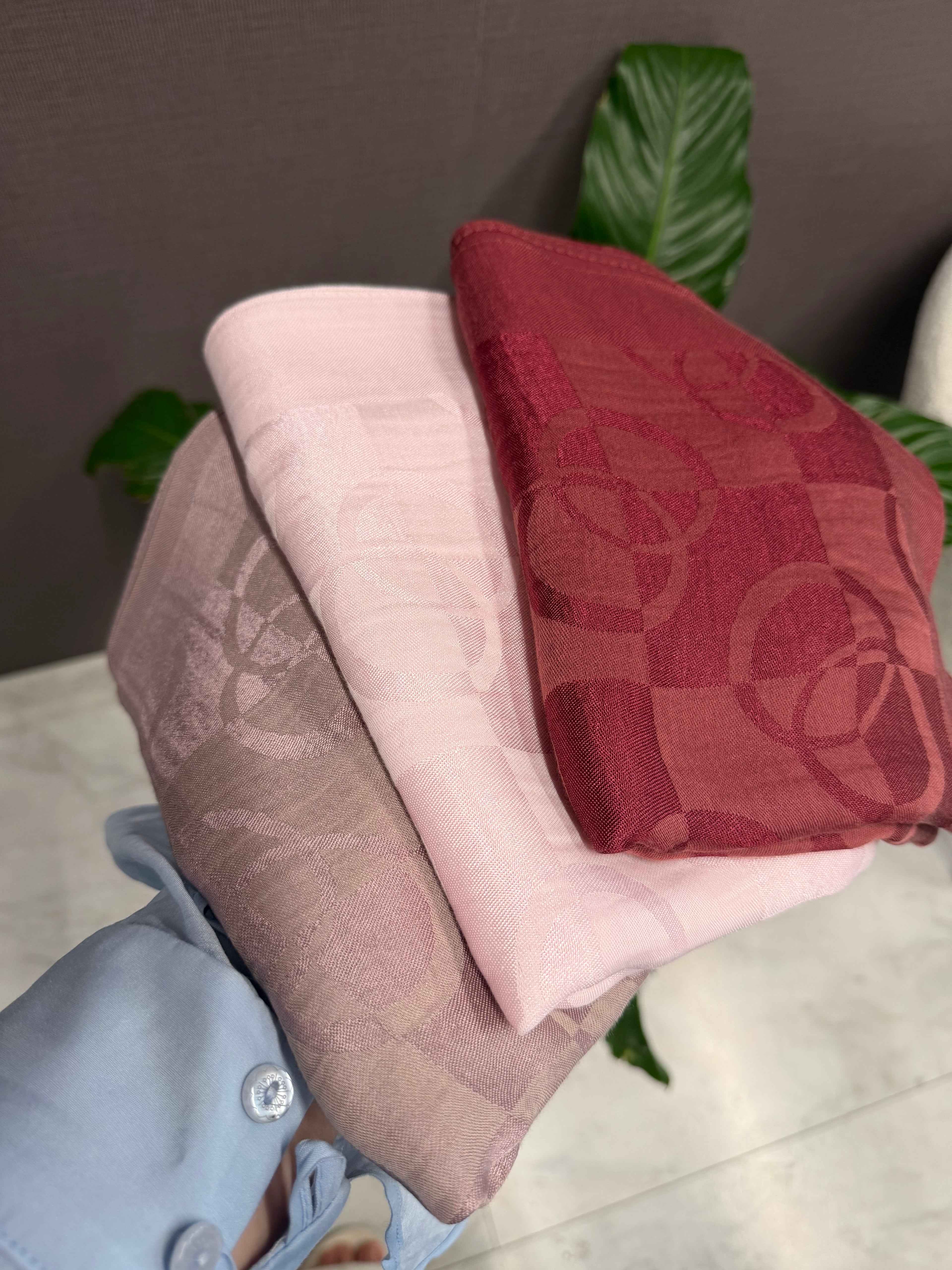 Noura Scarf Dama Şal Pudra