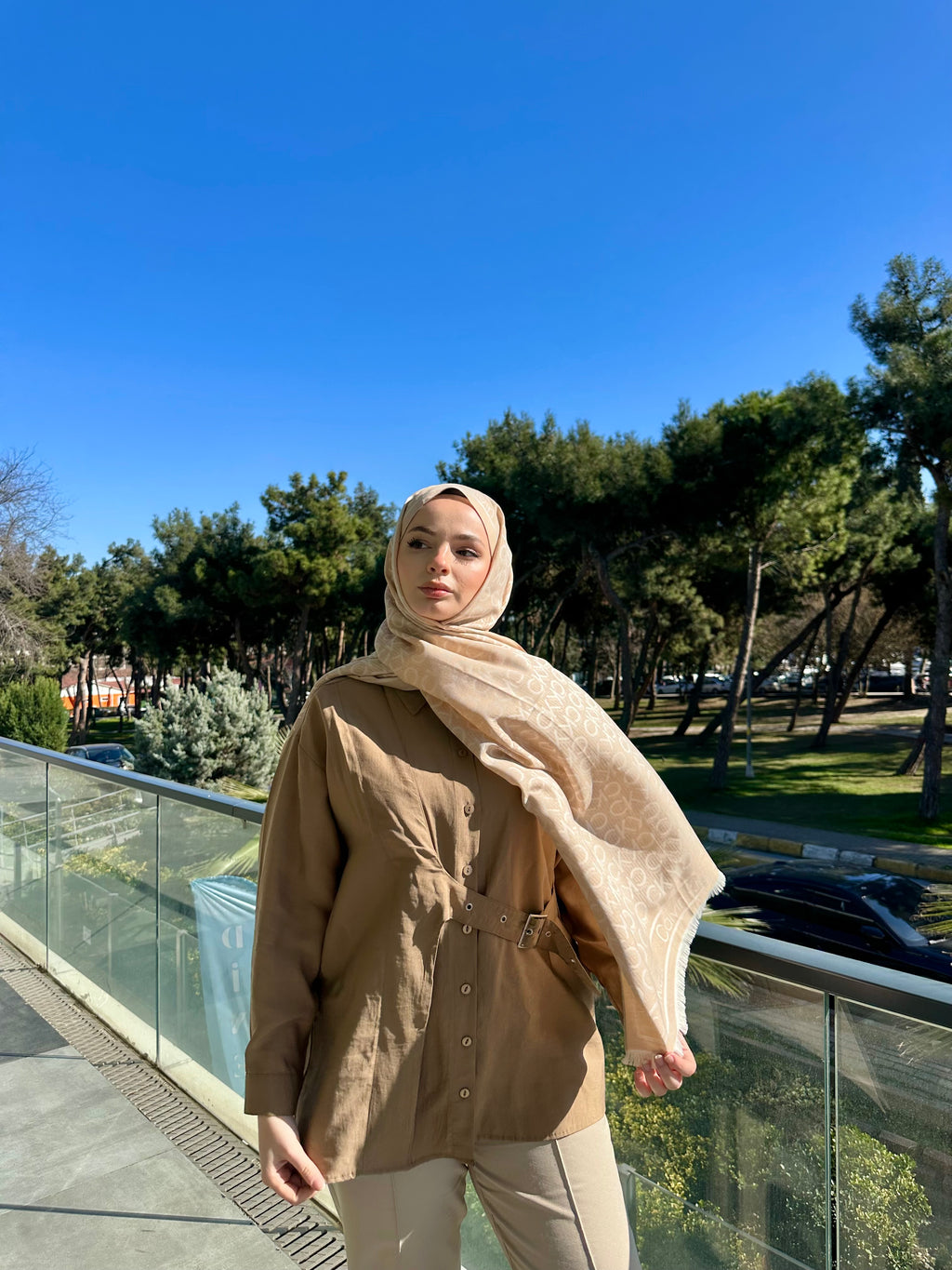 Sıla Yıldırım Seçimi Şal Bej