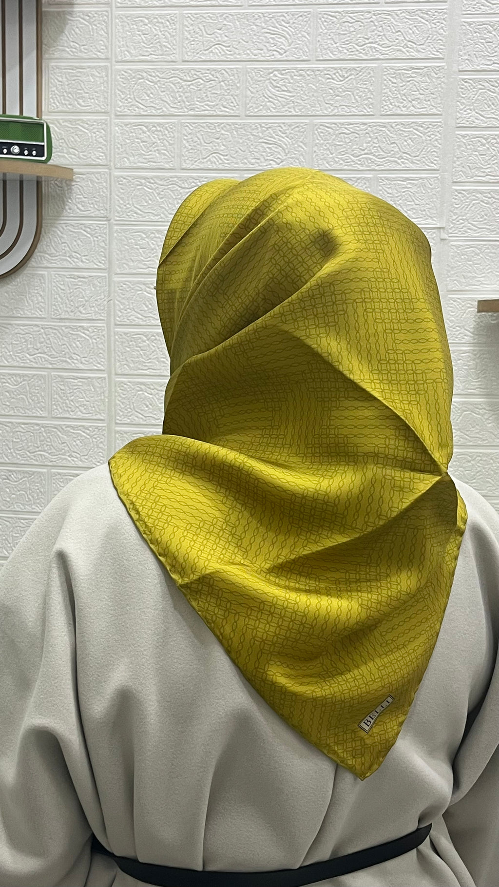 Belli 2025 Yaz Sezonu Twill İpek Eşarp Asit