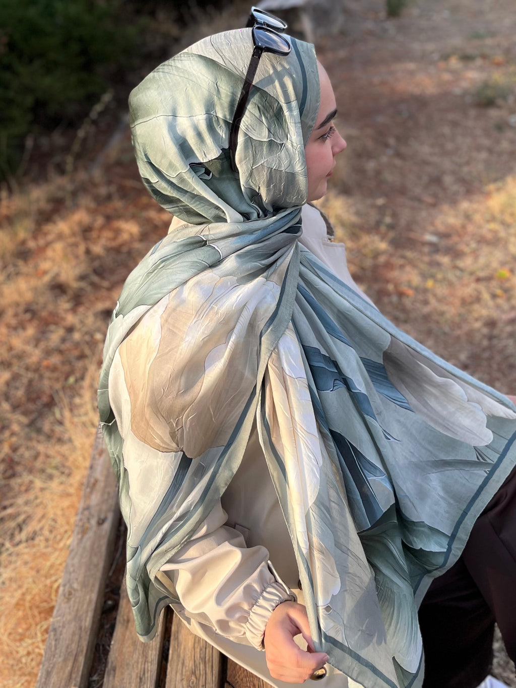 Lale Desenli Kraş Şal