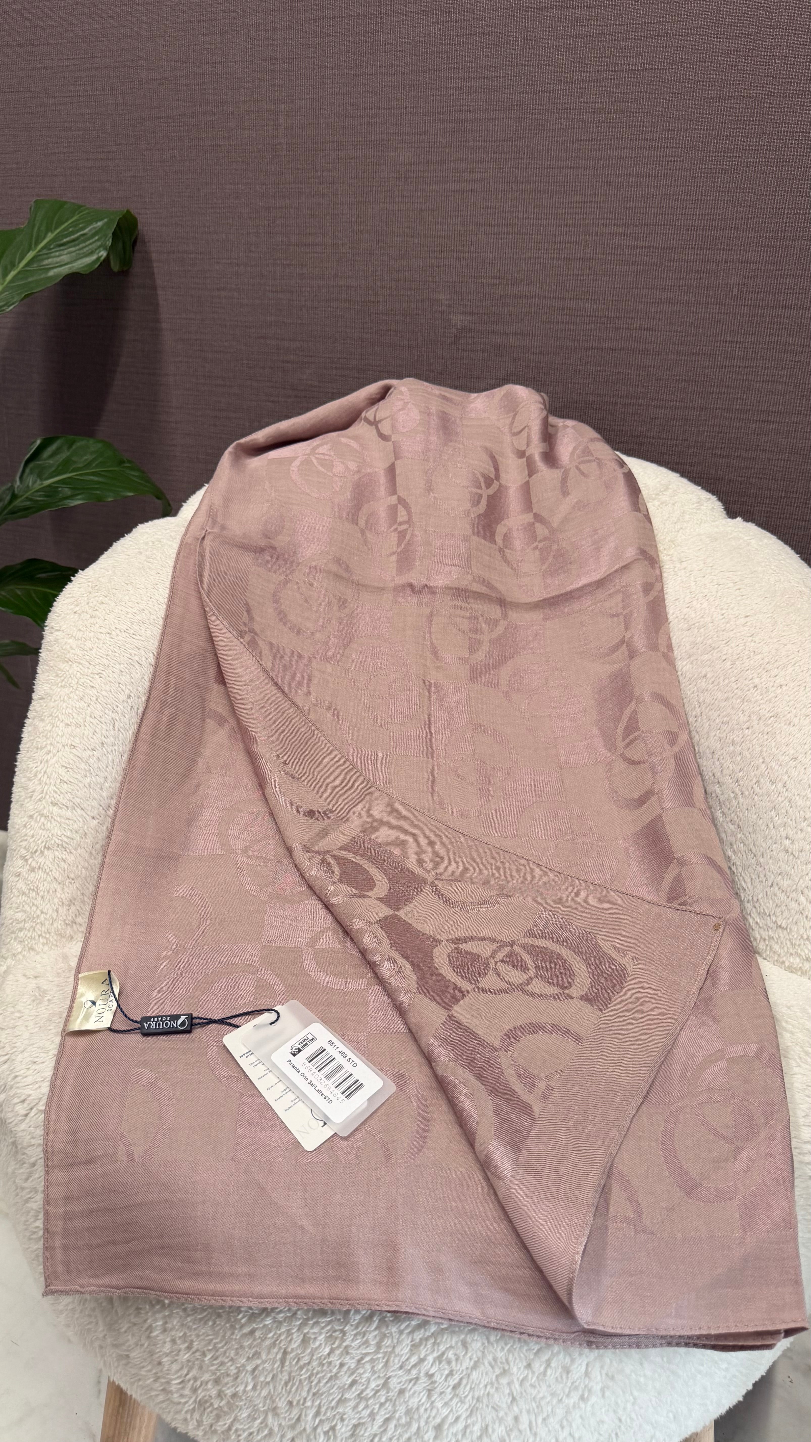 Noura Scarf Dama Şal Latte