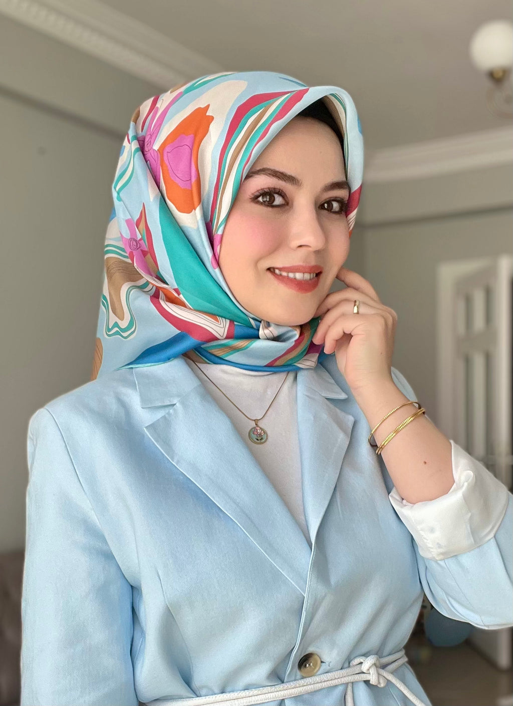 Seyydayla Seçimi 2026 Yaz Sezonu Twil İpek Mavi