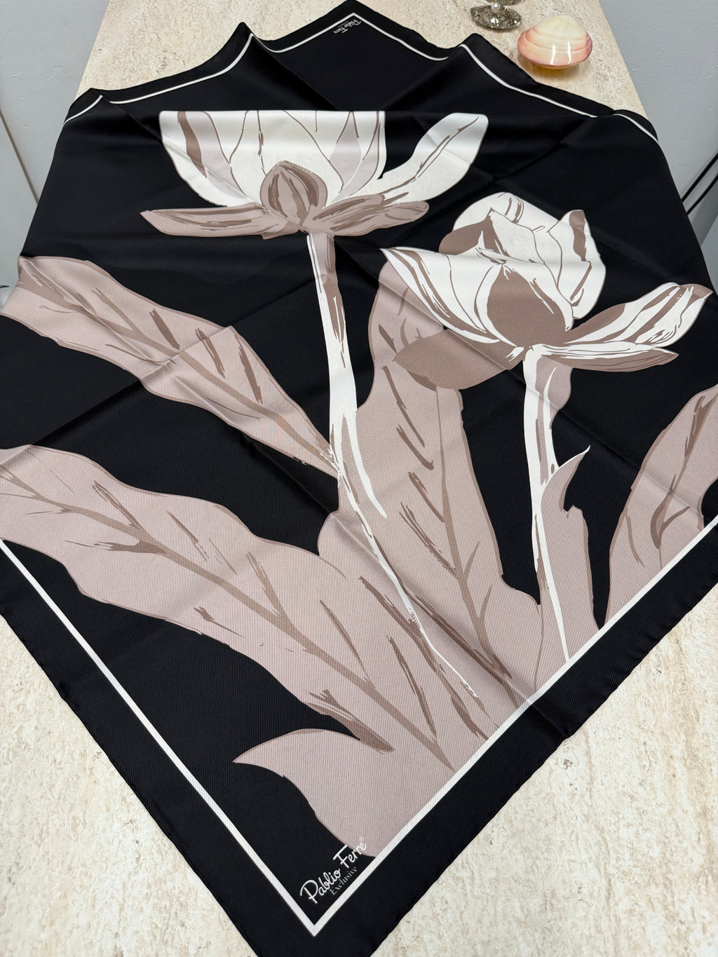Pablio Ferre'27 Kış Exclusive Twill İpek Siyah