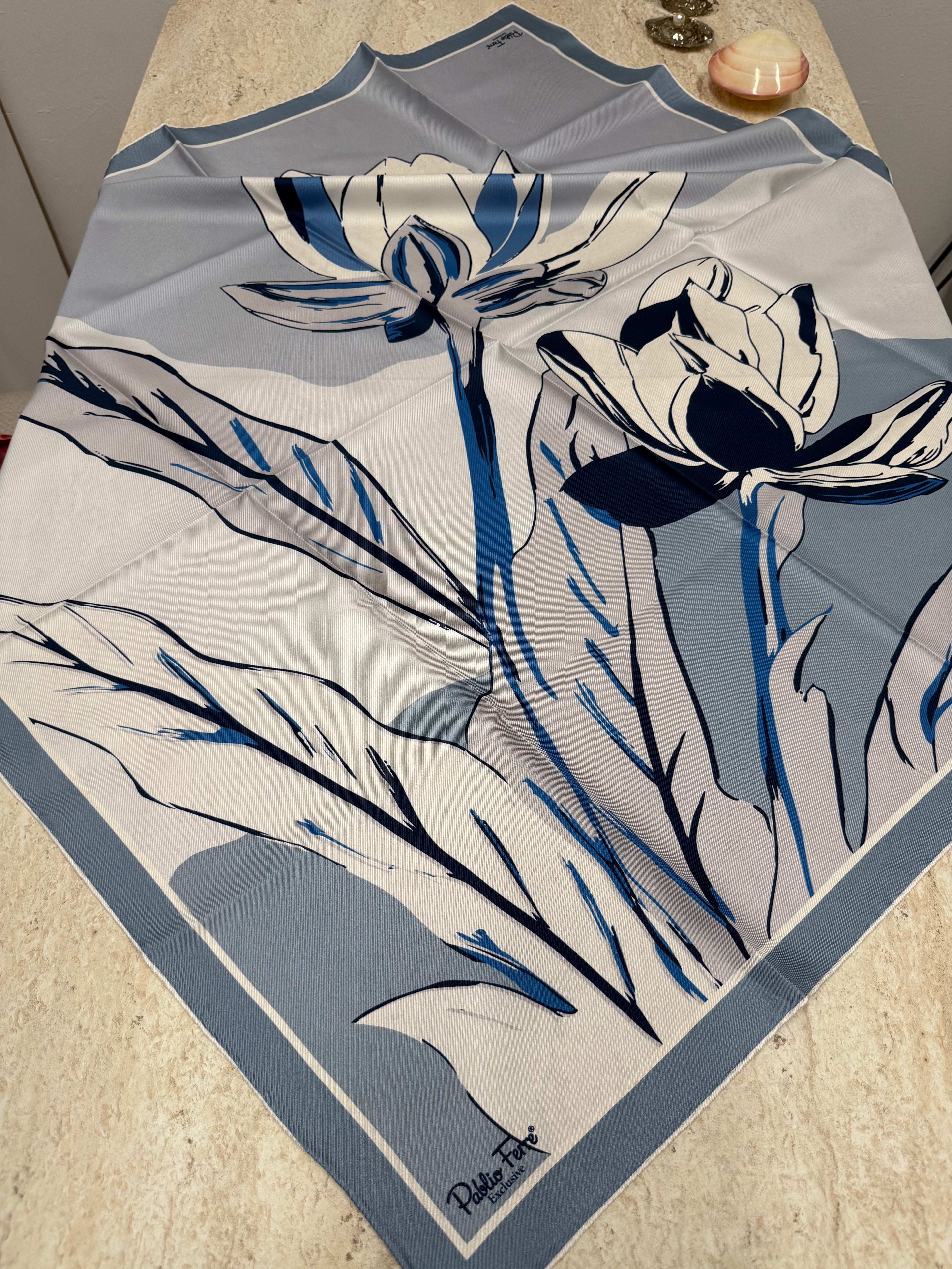 Pablio Ferre'27 Kış Exclusive Twill İpek Mavi