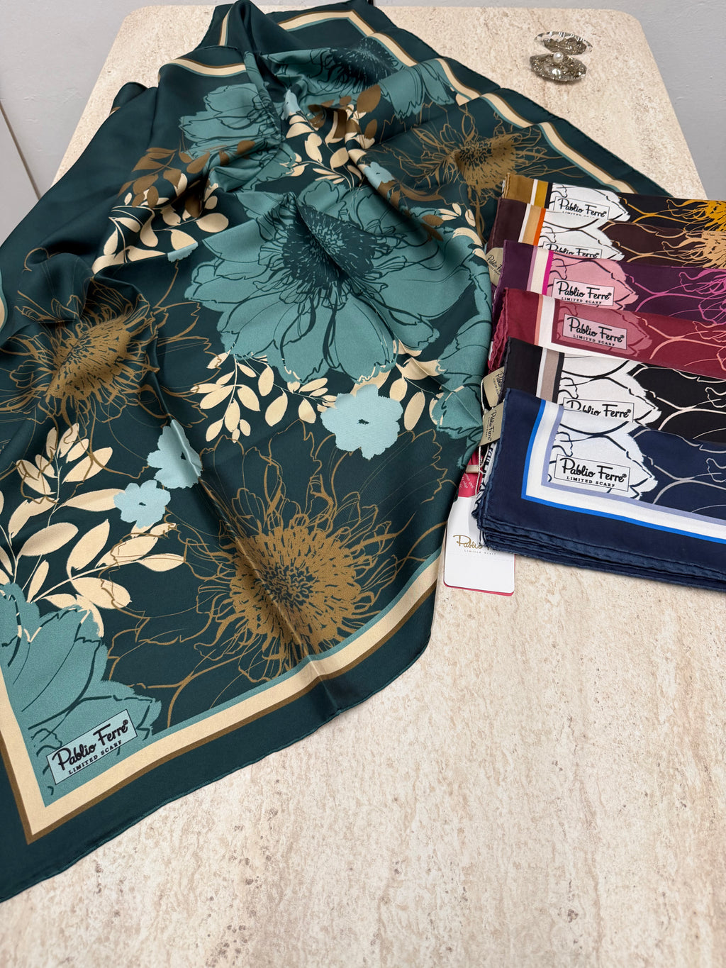 Pablio Ferre'27 Kış Twill İpek Siyah