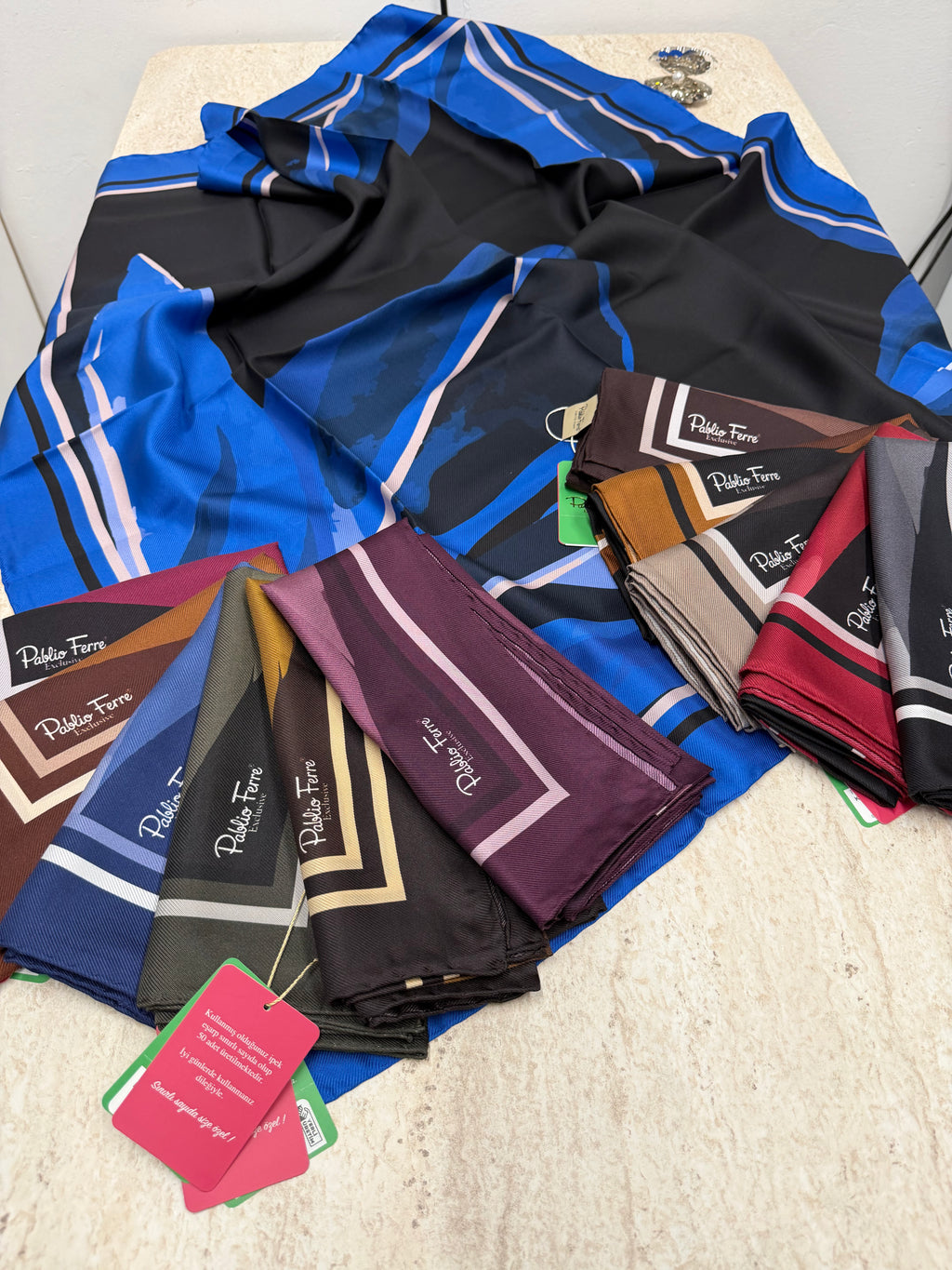 Pablio Ferre'27 Kış Exclusive Twill İpek Lacivert