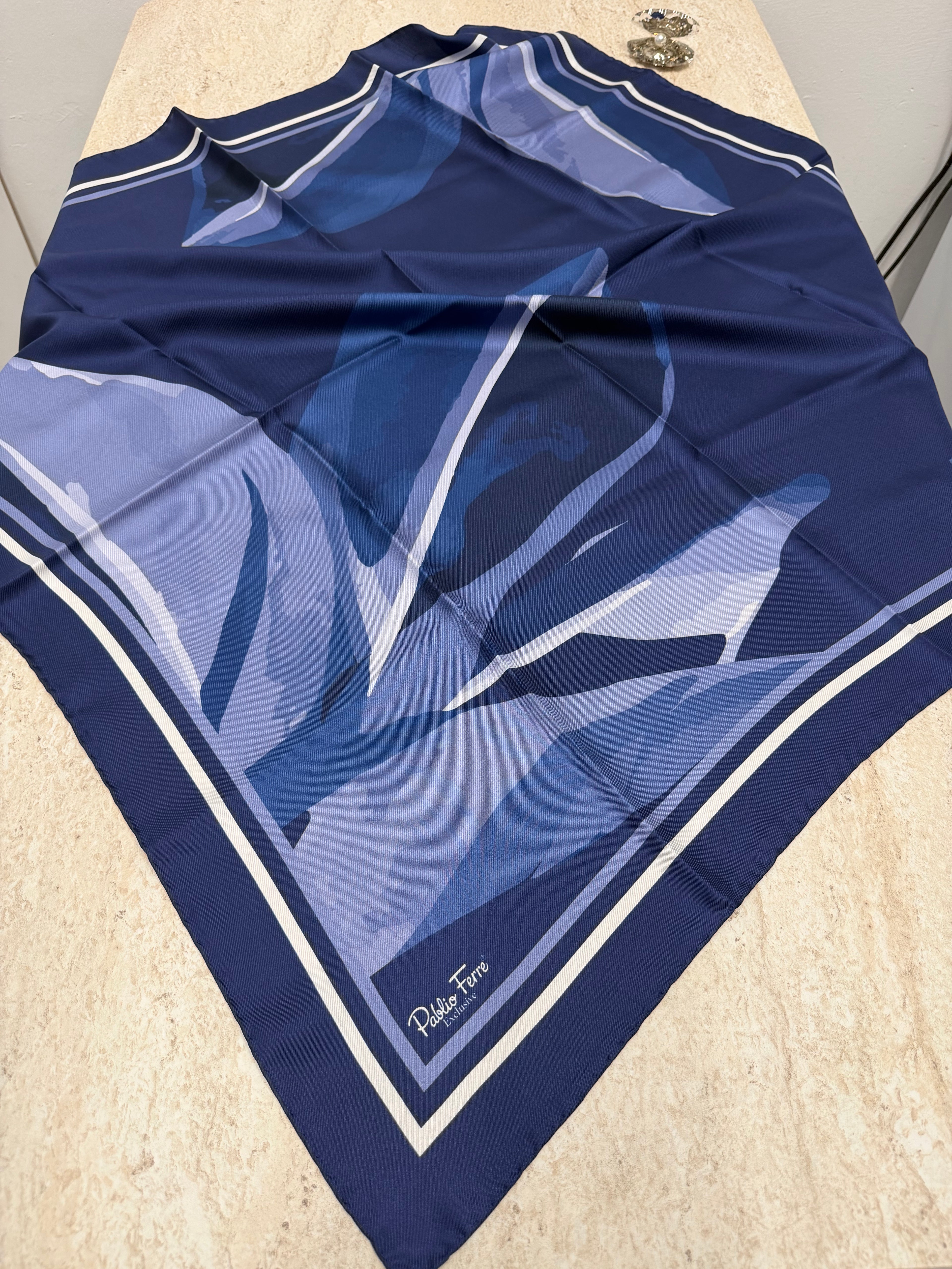 Pablio Ferre'27 Kış Exclusive Twill İpek Lacivert