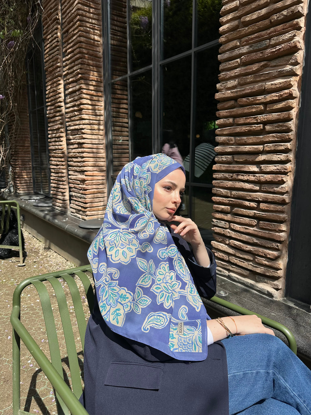 Lotus Desen Pamuk Şal Very Pery