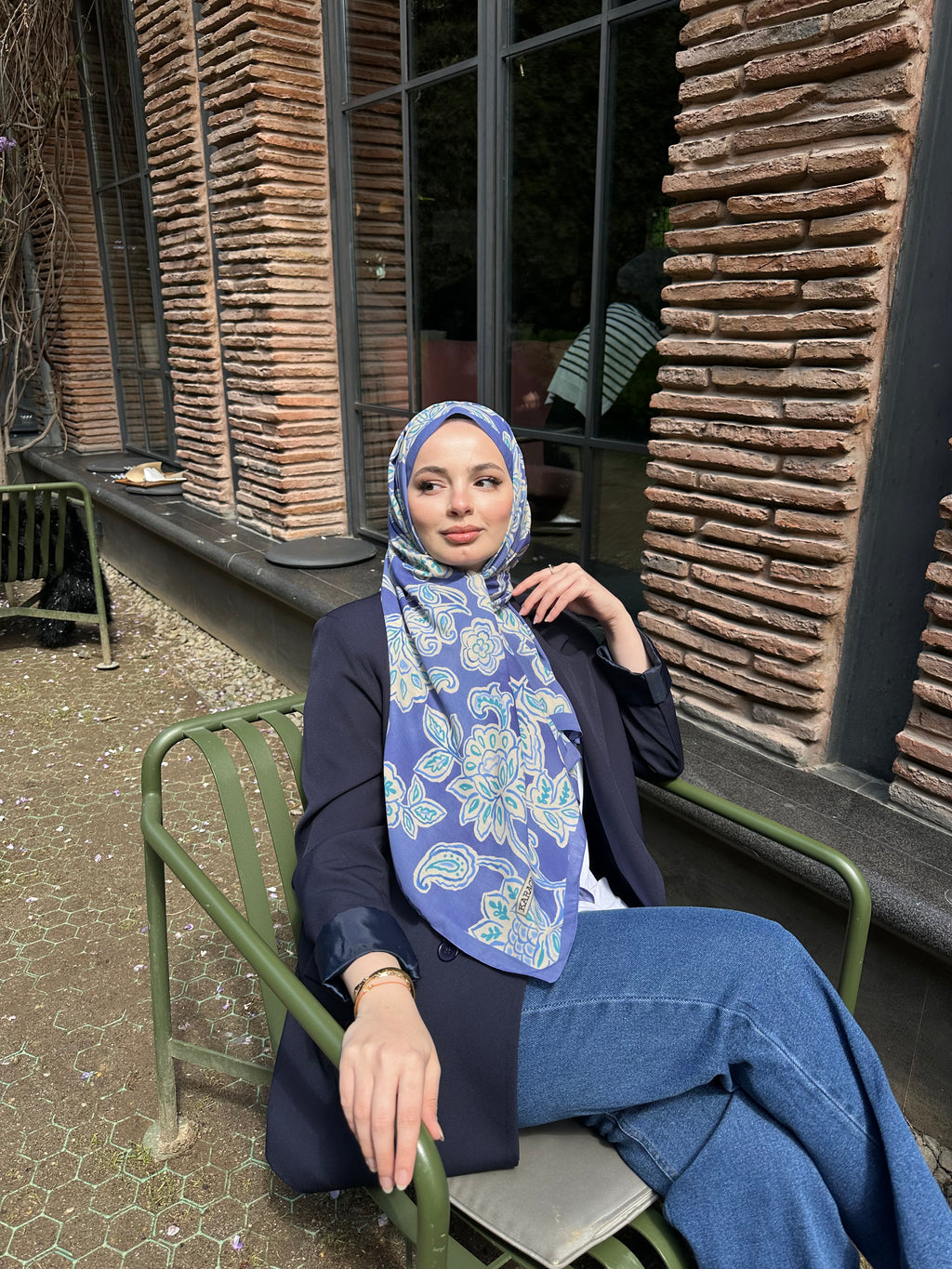 Lotus Desen Pamuk Şal Very Pery