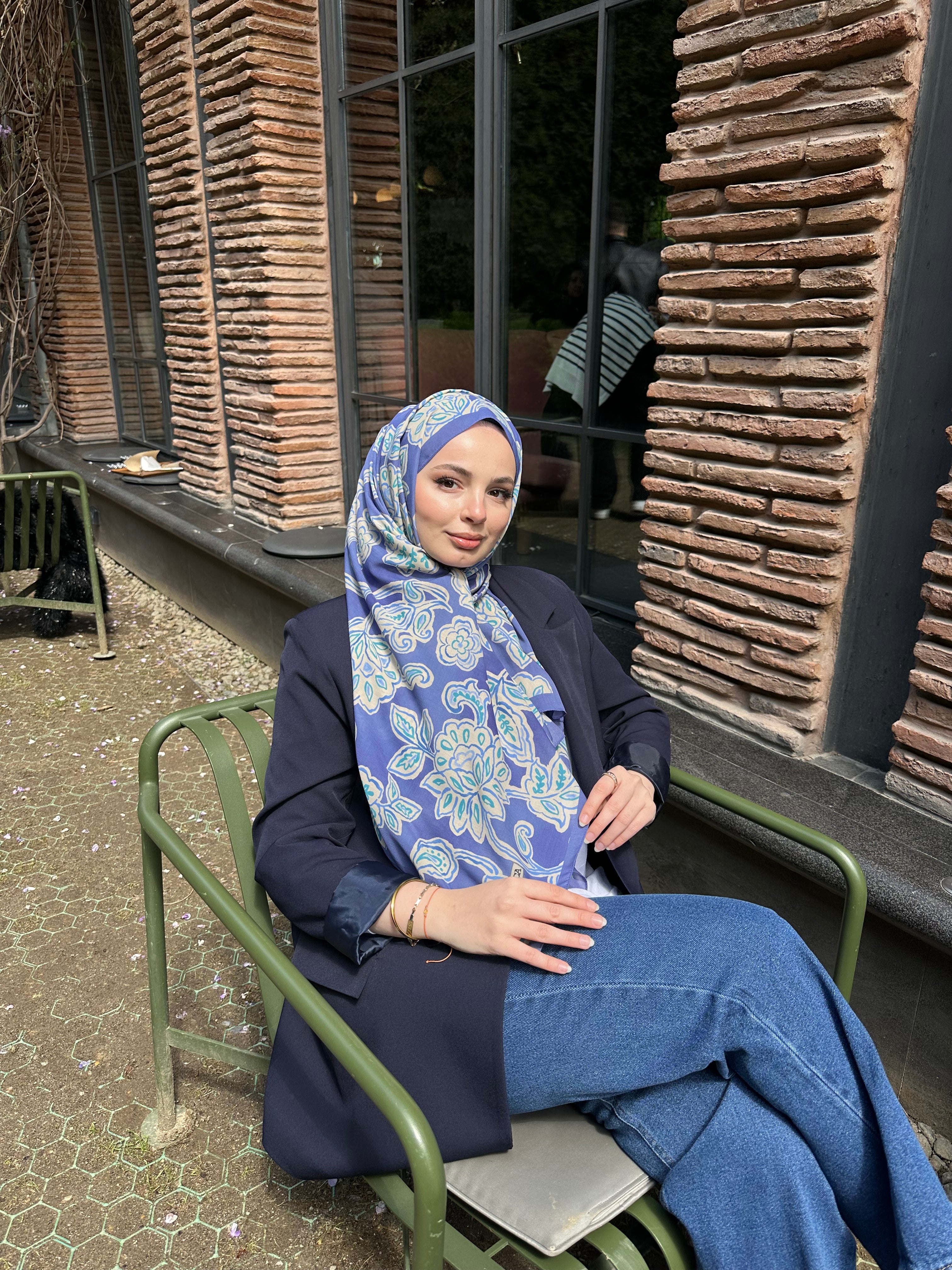 Lotus Desen Pamuk Şal Very Pery