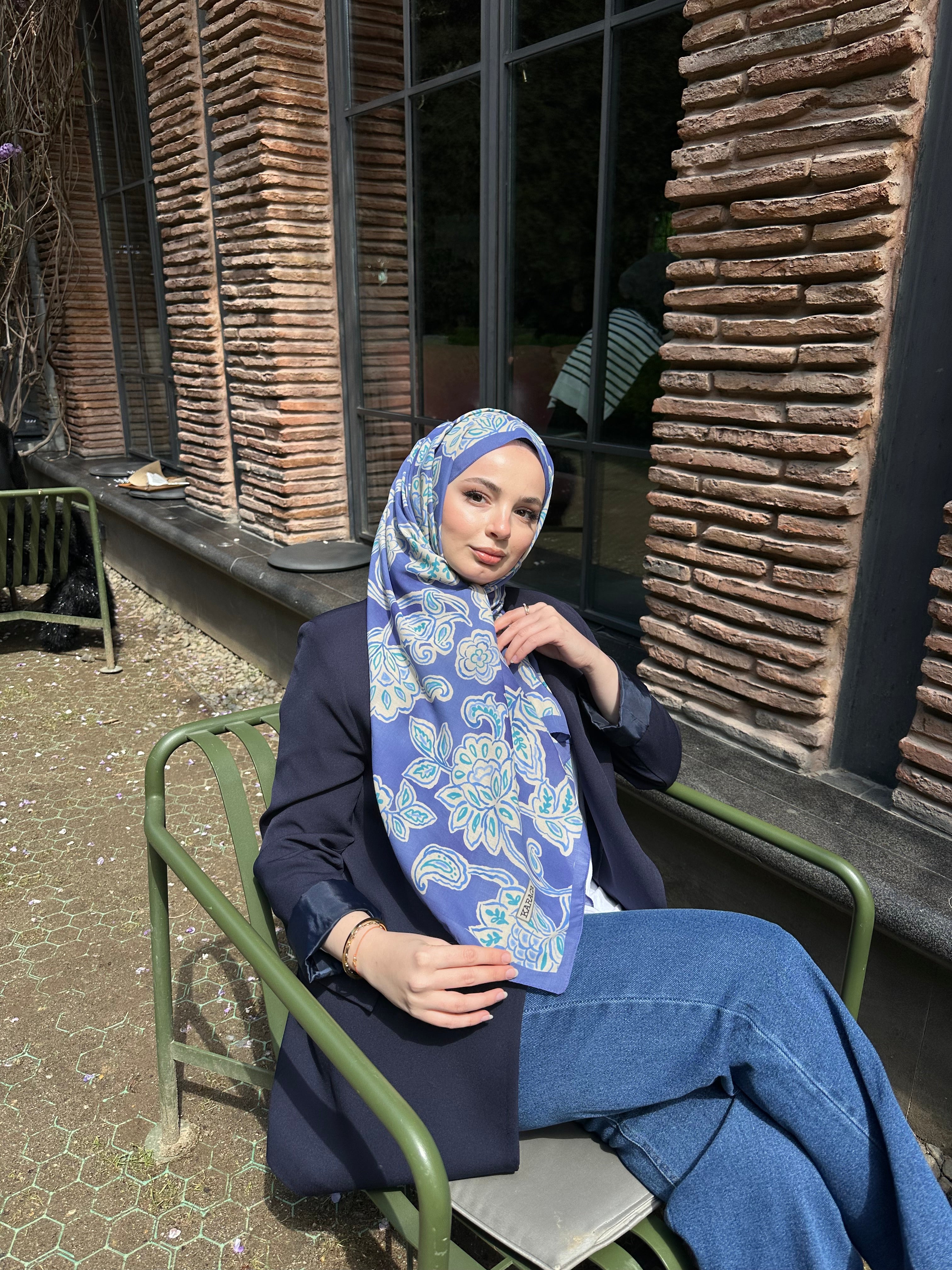 Lotus Desen Pamuk Şal Very Pery
