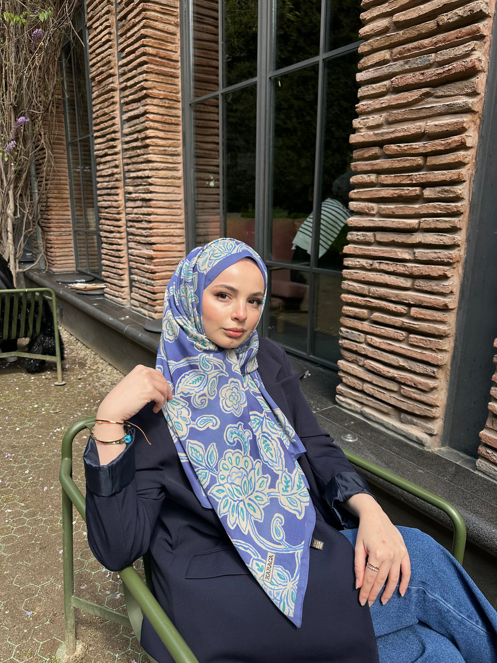 Lotus Desen Pamuk Şal Very Pery