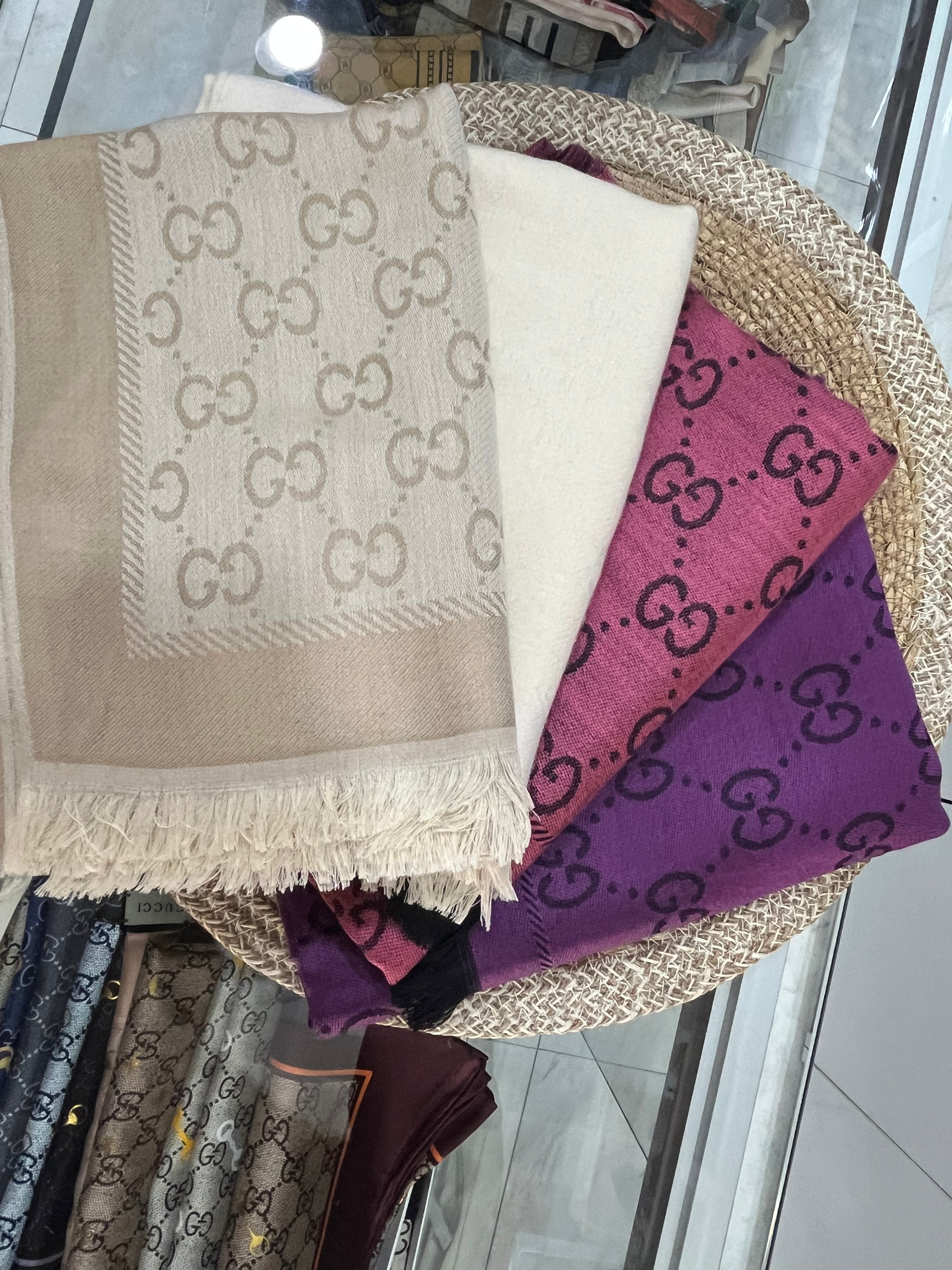 Kaşmir İpek Şal Ekru