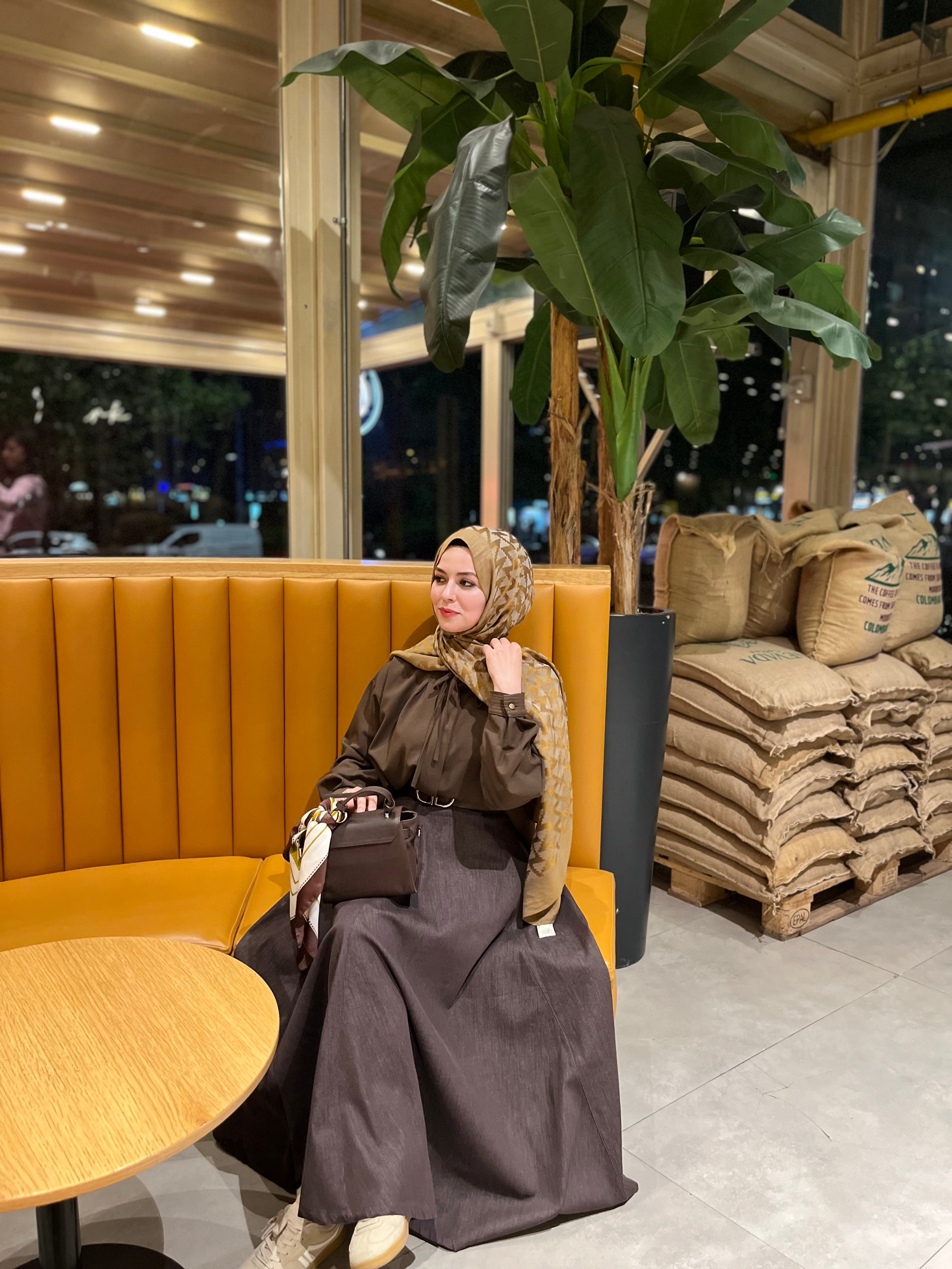 Karmen Desen Noura Şal Bal Köpüğü