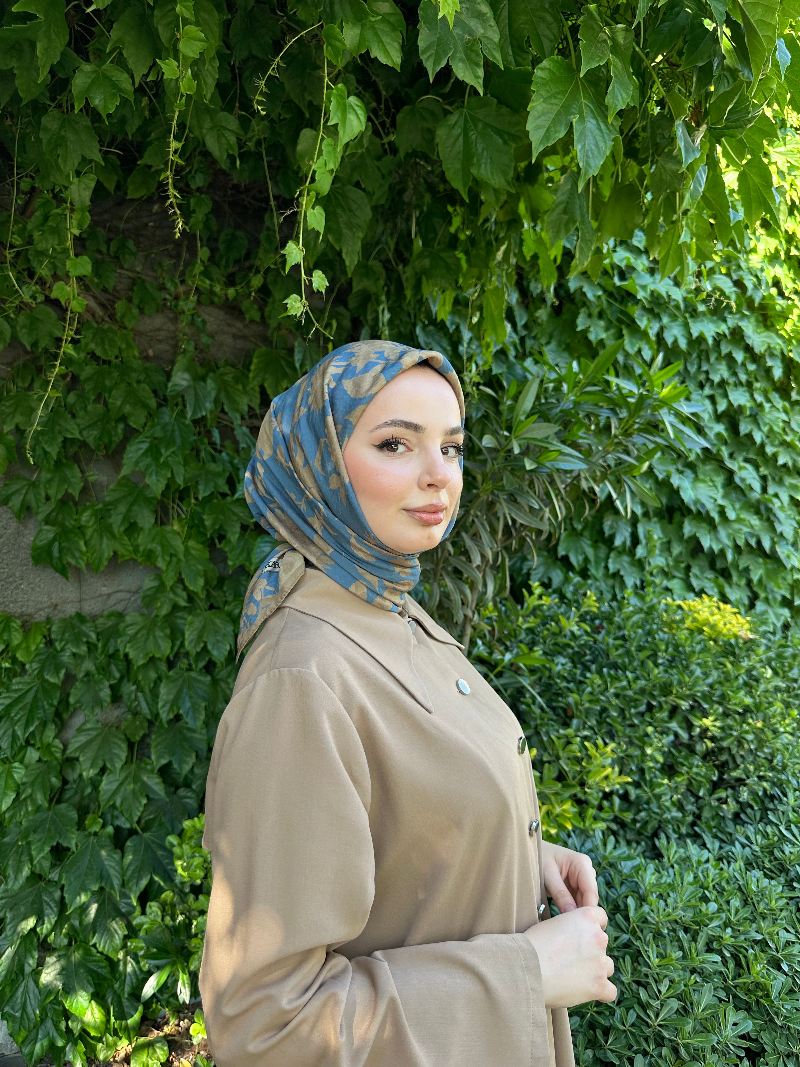 Liza Eşarp İndigo Vizon