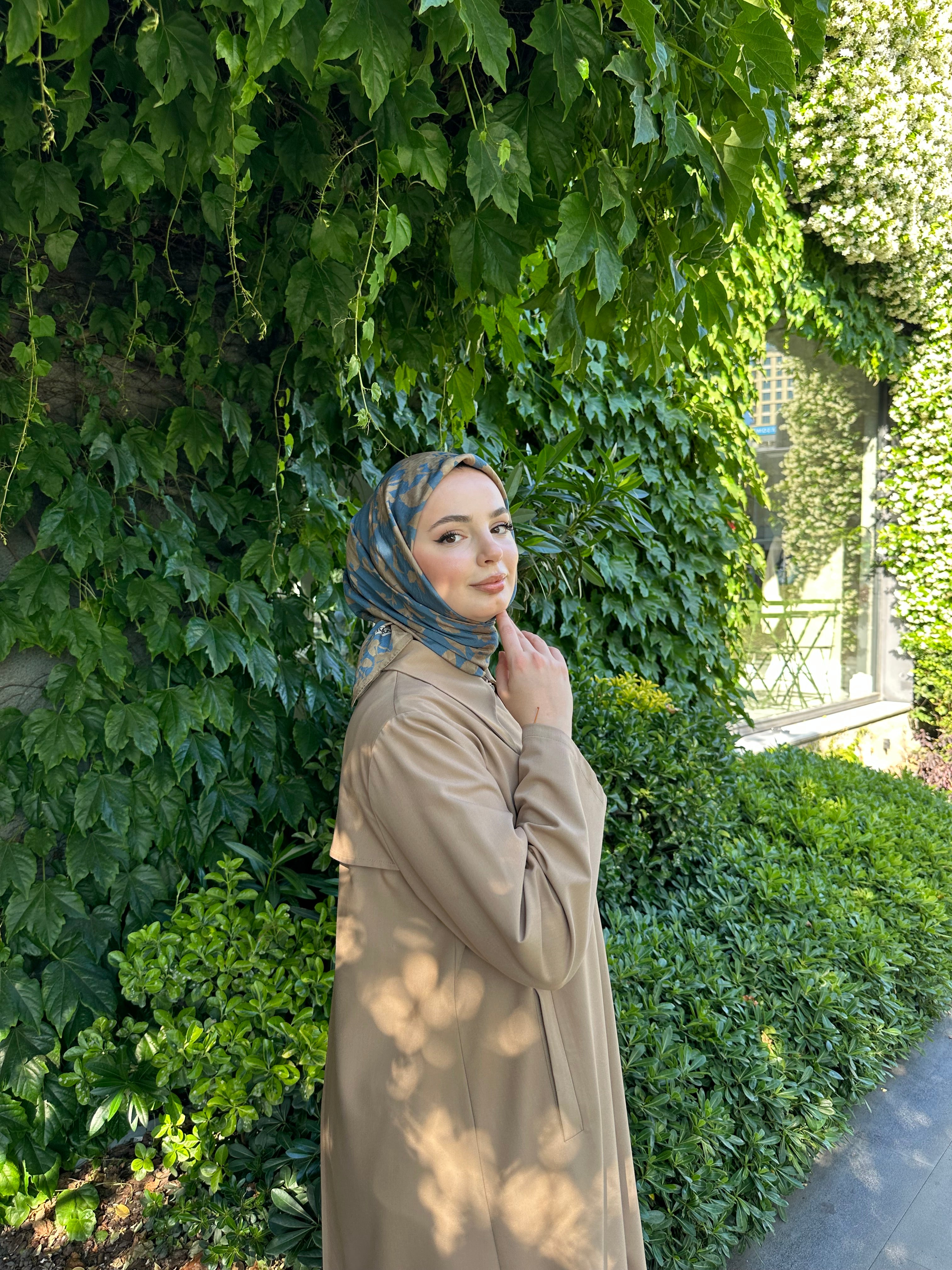 Liza Eşarp İndigo Vizon