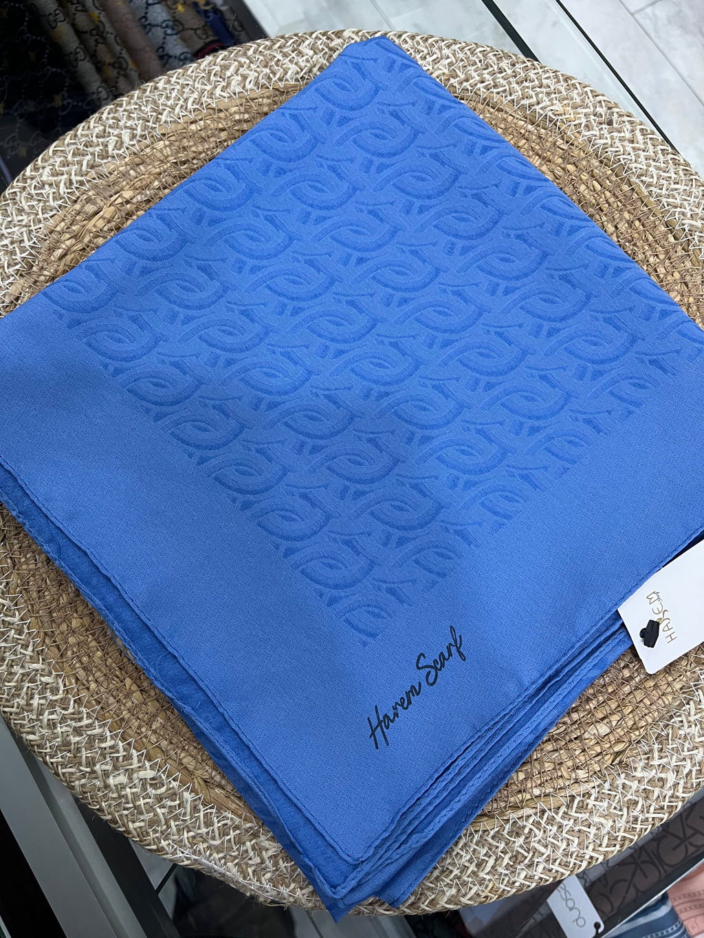 Diamond Fresh Eşarp Kot mavi