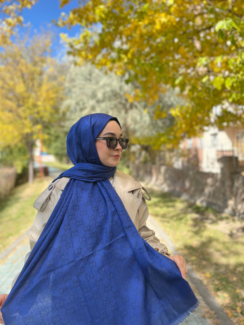 Kaşmir İpek Şal Saks