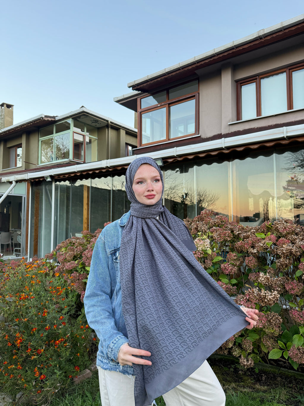 Dıamond Fresh Şal Serisi Koyu Gri