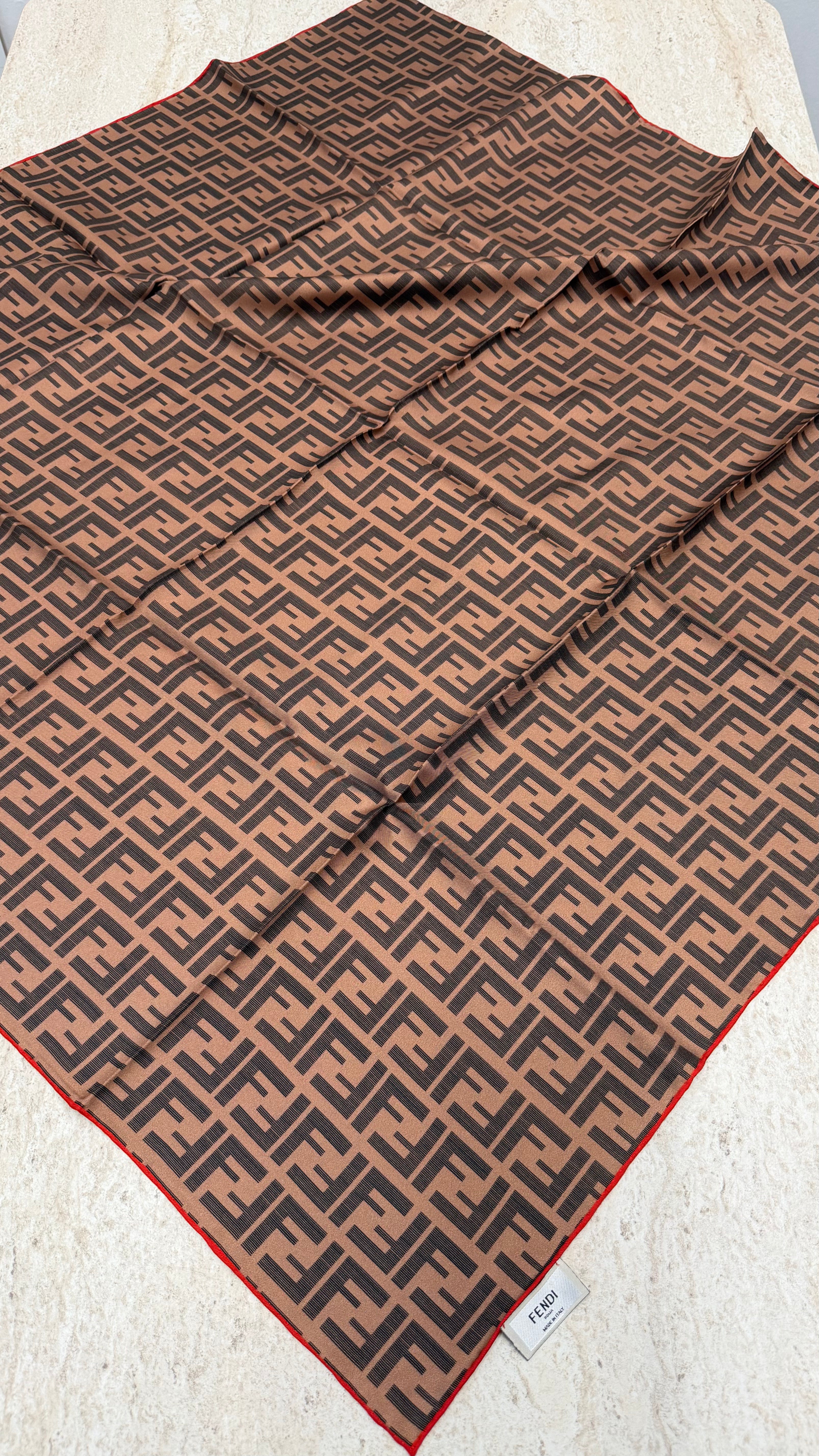 İthal Twill İpek Eşarp Acı Kahve