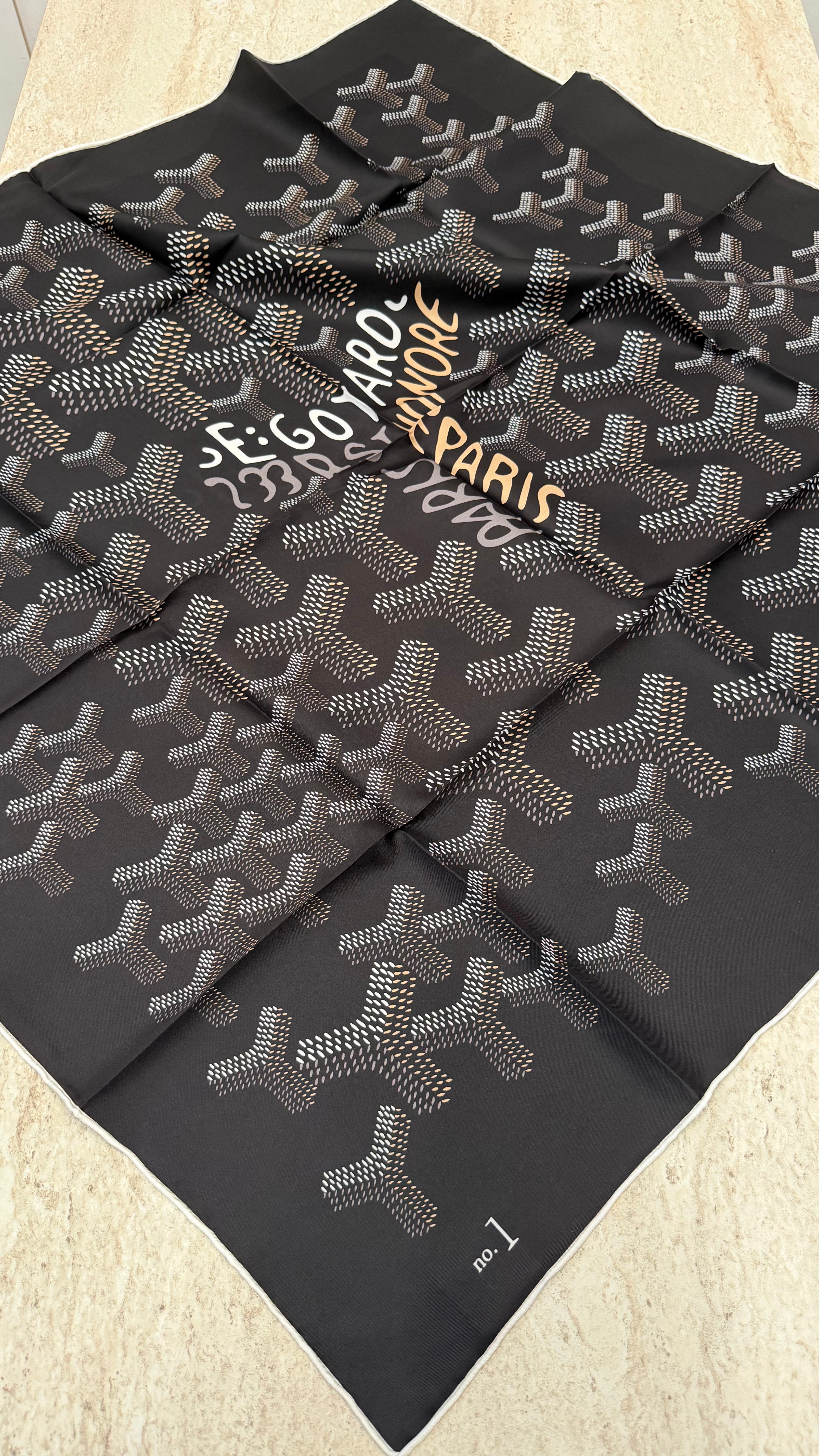 İthal Twill İpek Eşarp Siyah