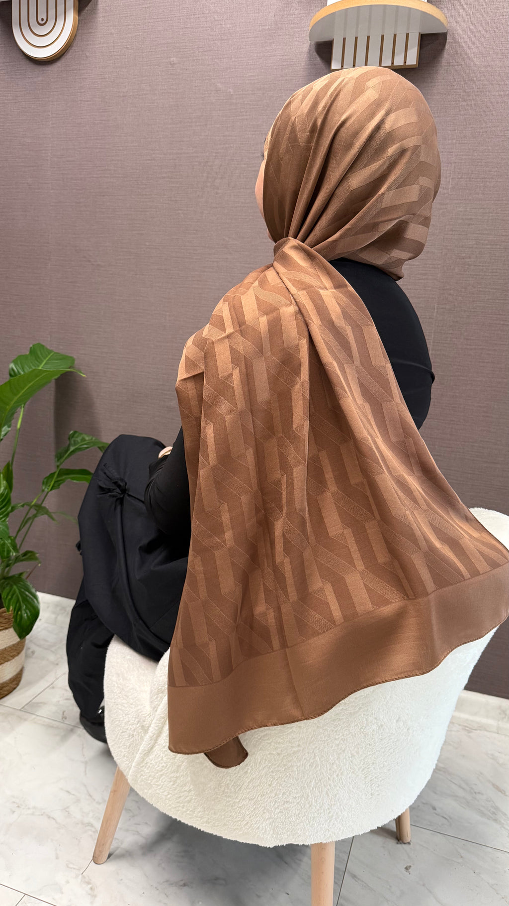 Bella Model  Klima Şal Sütlü Kahve