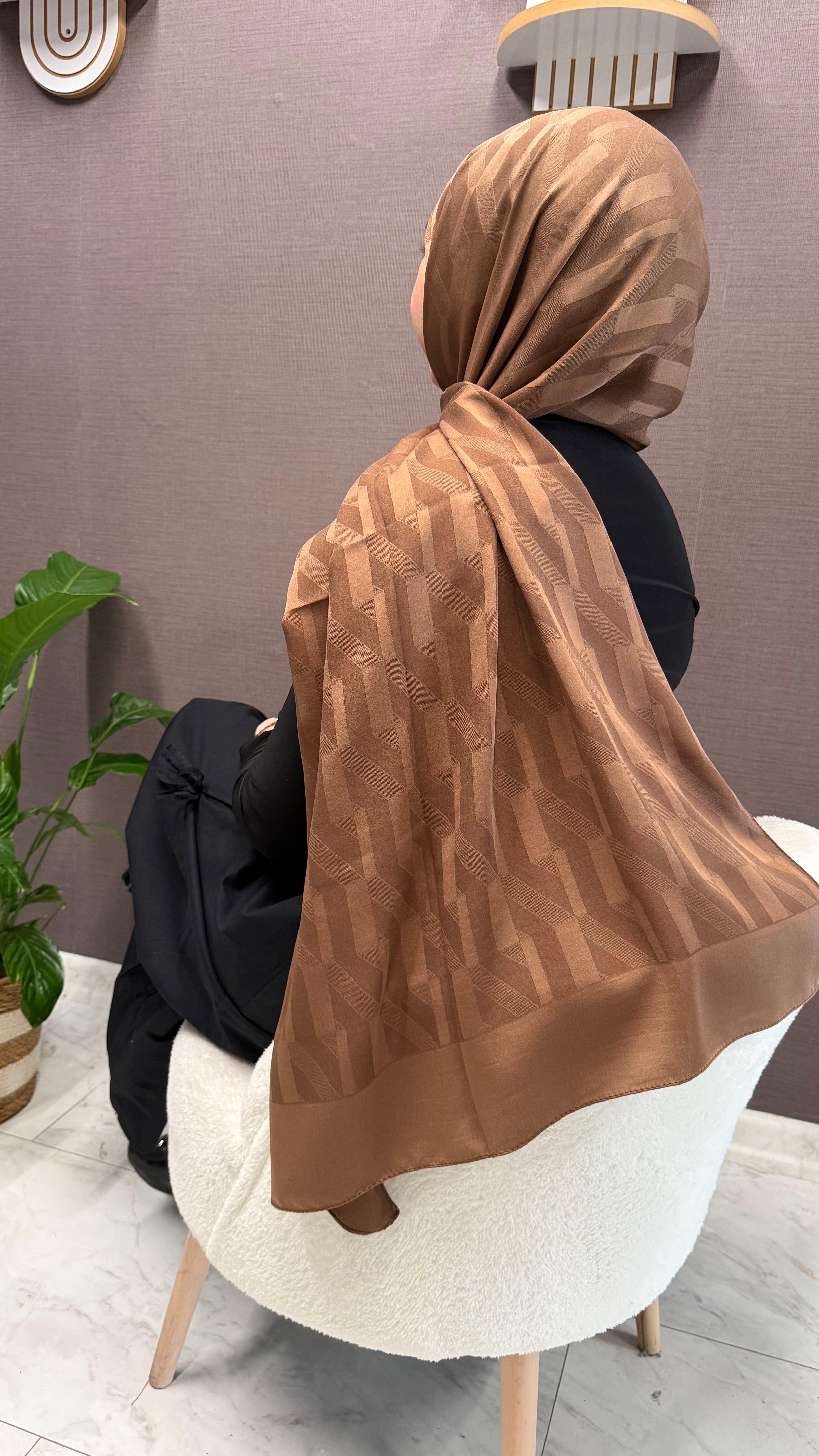Bella Model  Klima Şal Sütlü Kahve