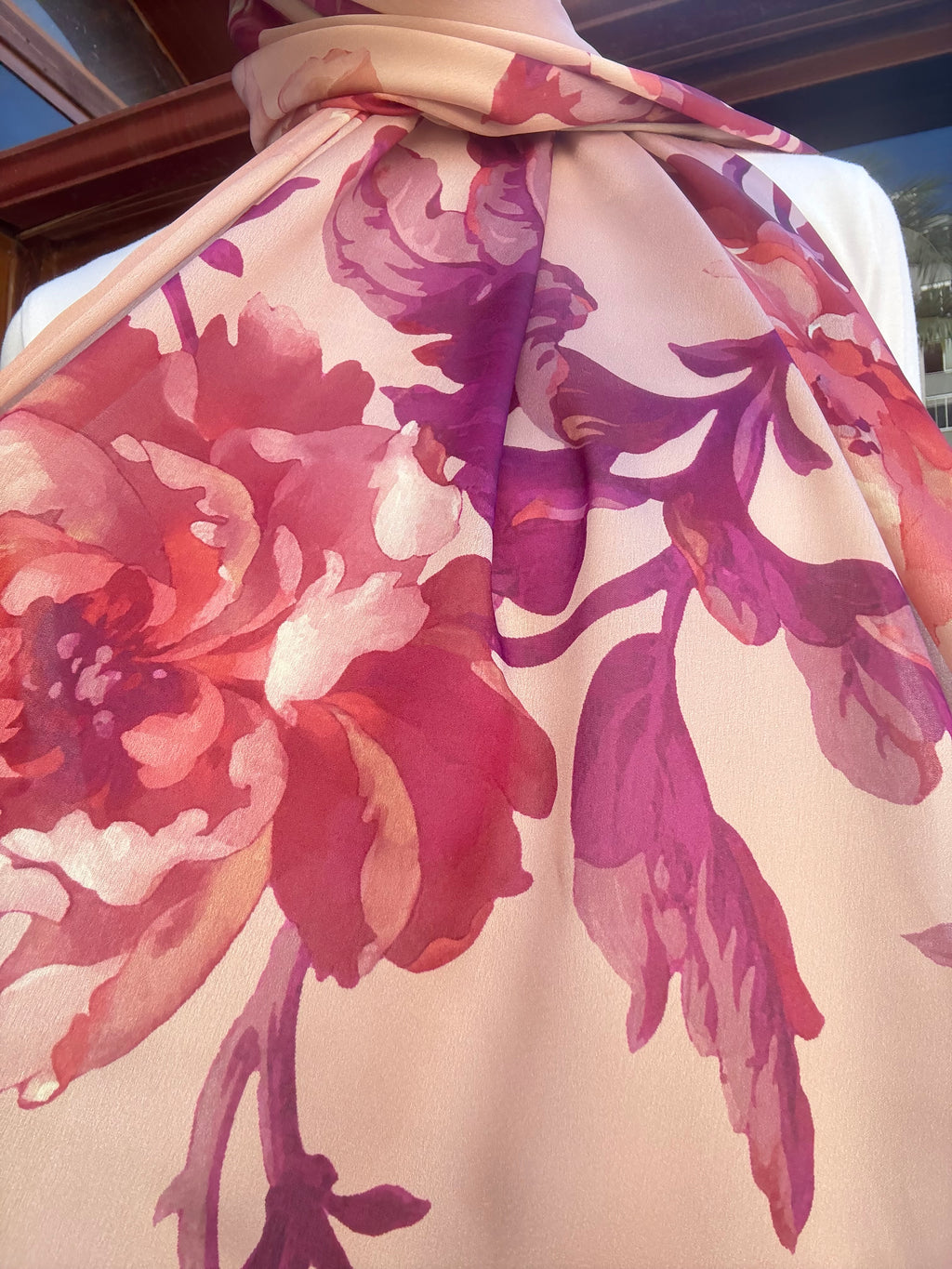 Vual İpek Şal Şeftali