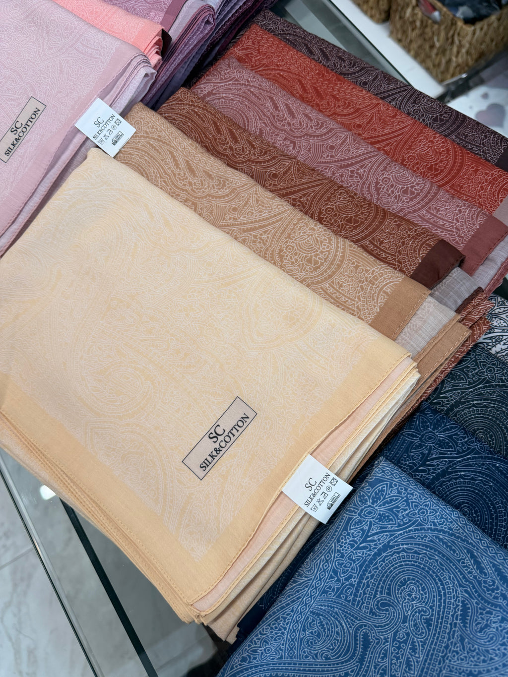 Etro Floş Pamuk Şal Latte