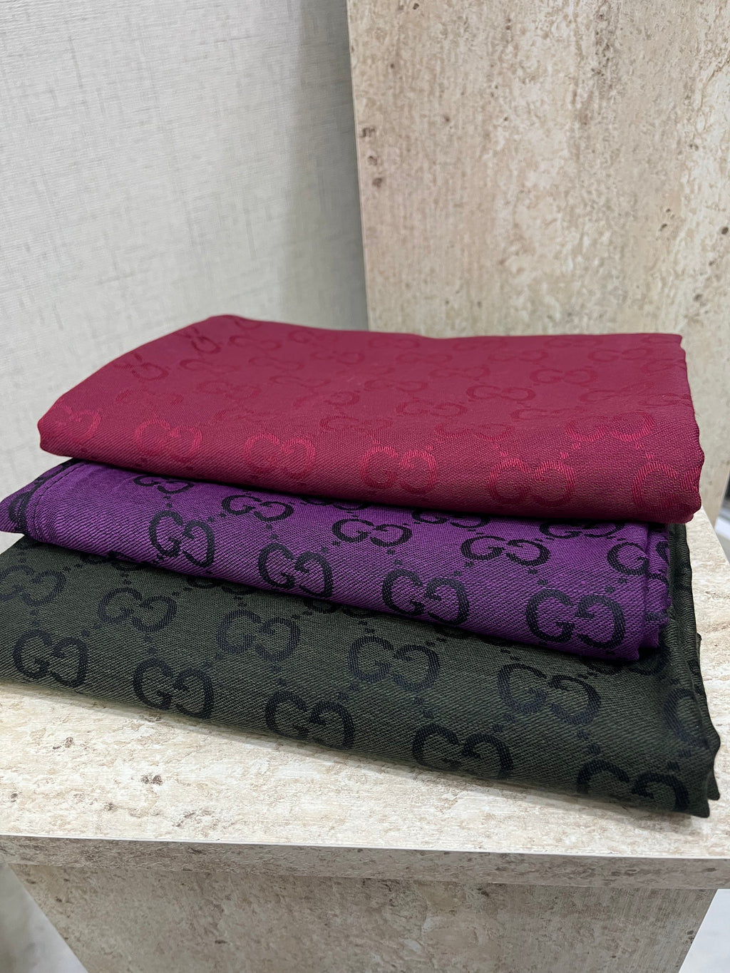 İthal Yün Pamuk Şal Mürdüm