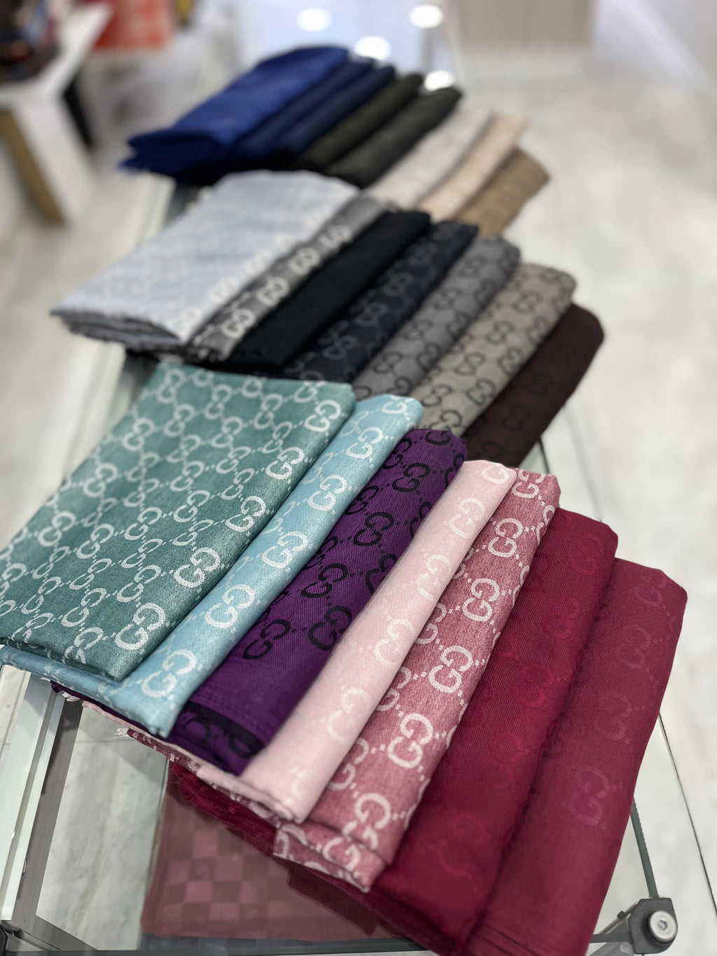 İthal Yün Pamuk Şal Füme