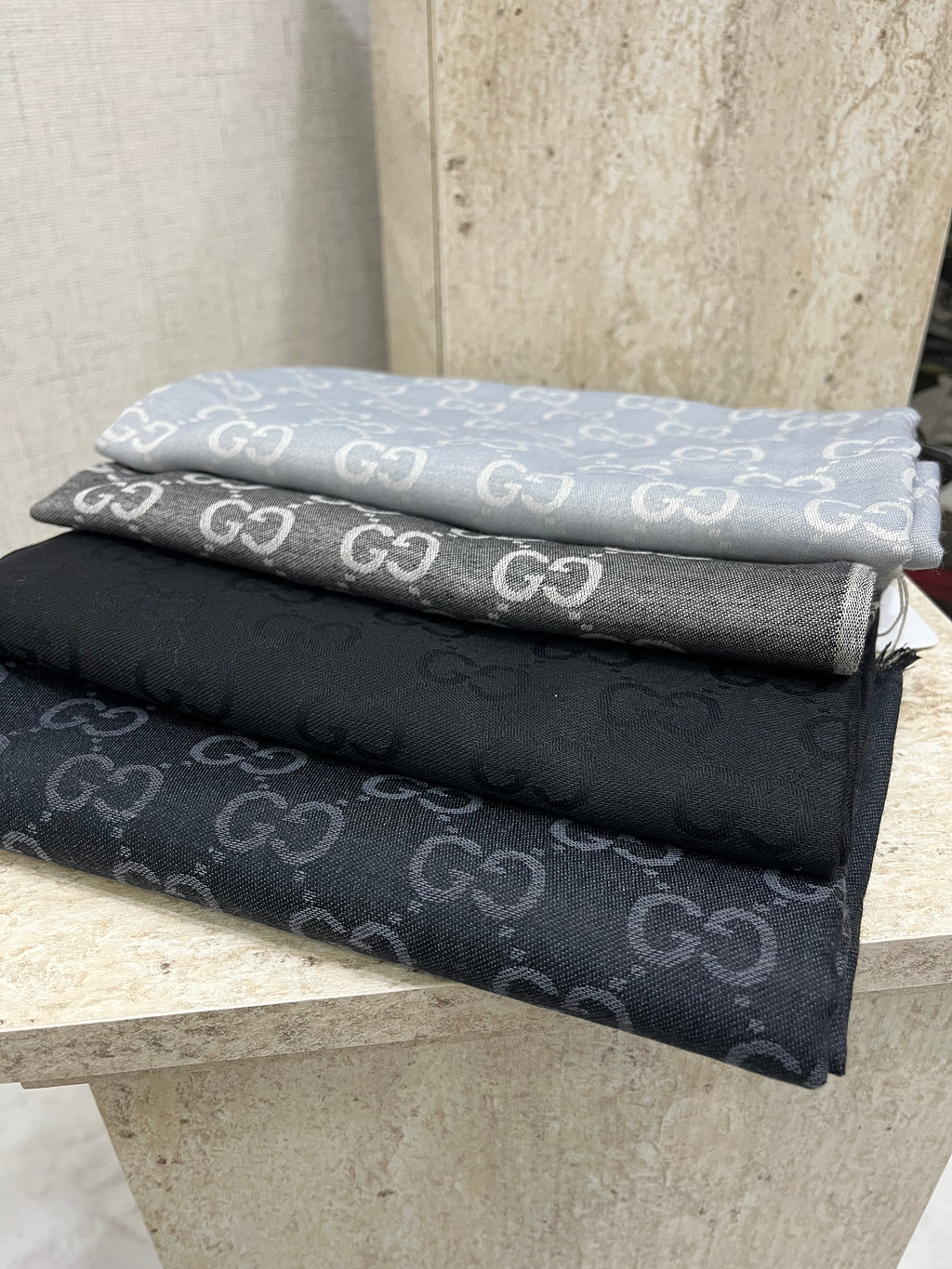 İthal Yün Pamuk Şal Füme