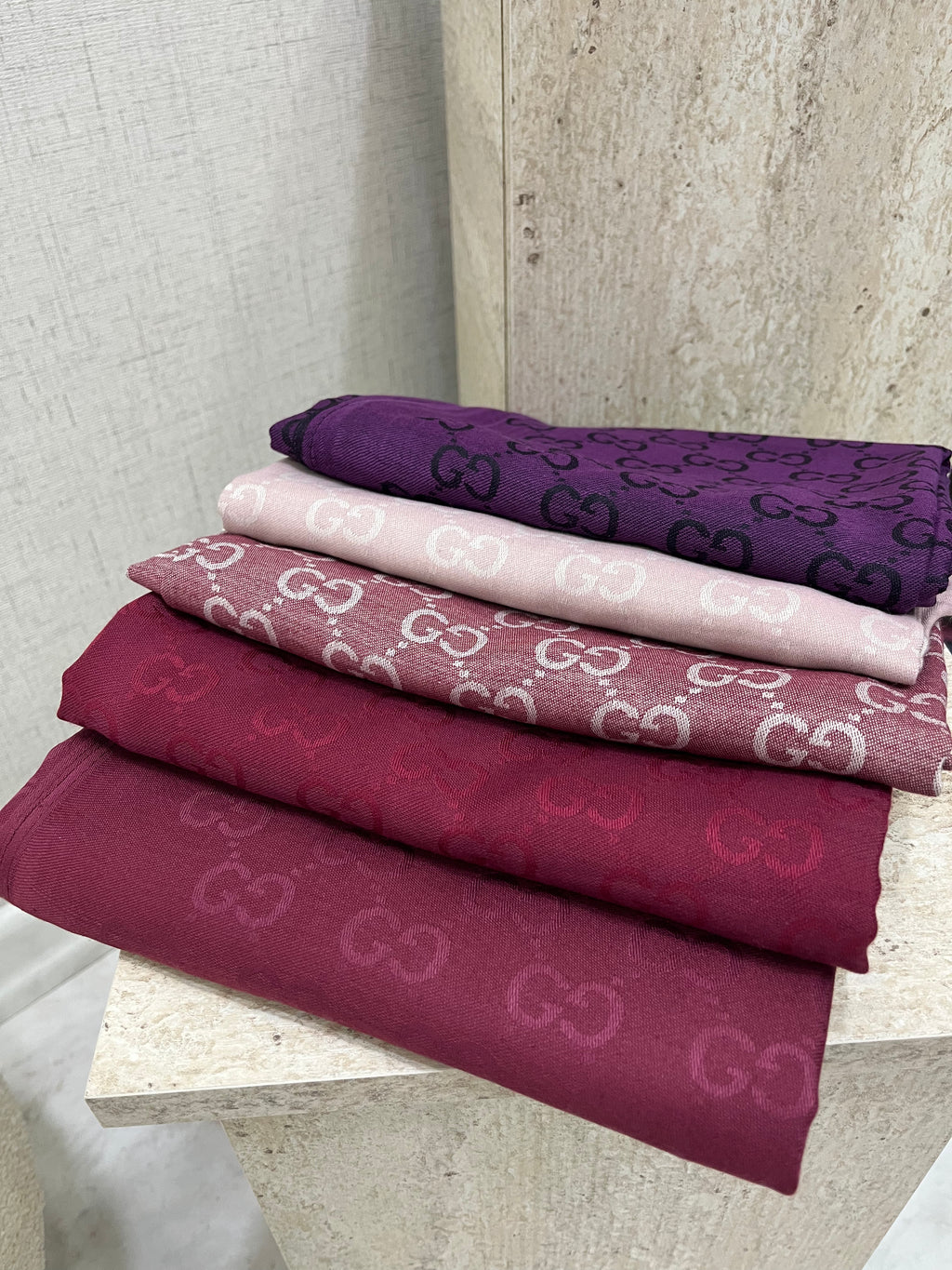 İthal Yün Pamuk Şal Mürdüm