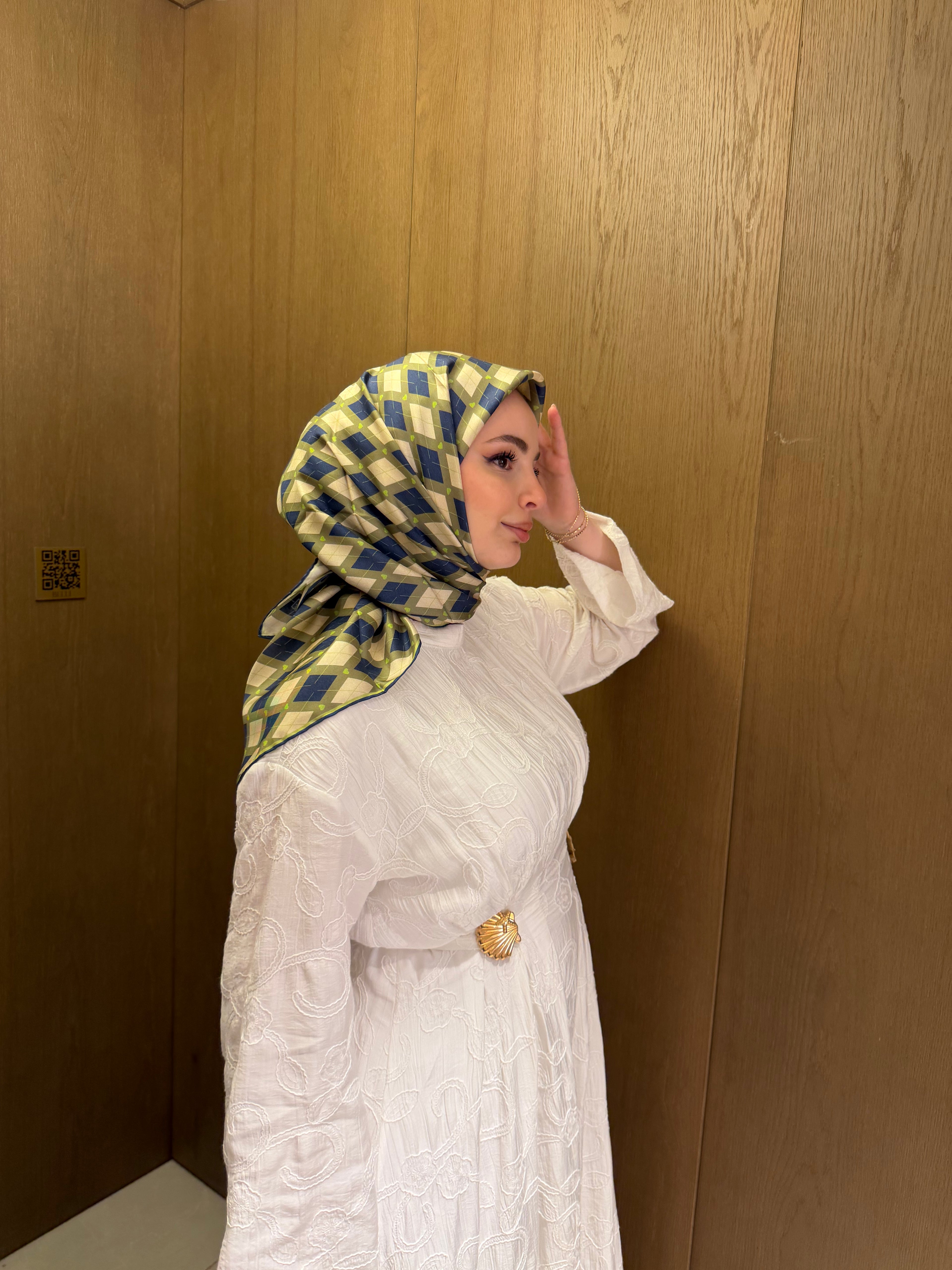 Belli '27 Kış Twill İpek Eşarp Çağla