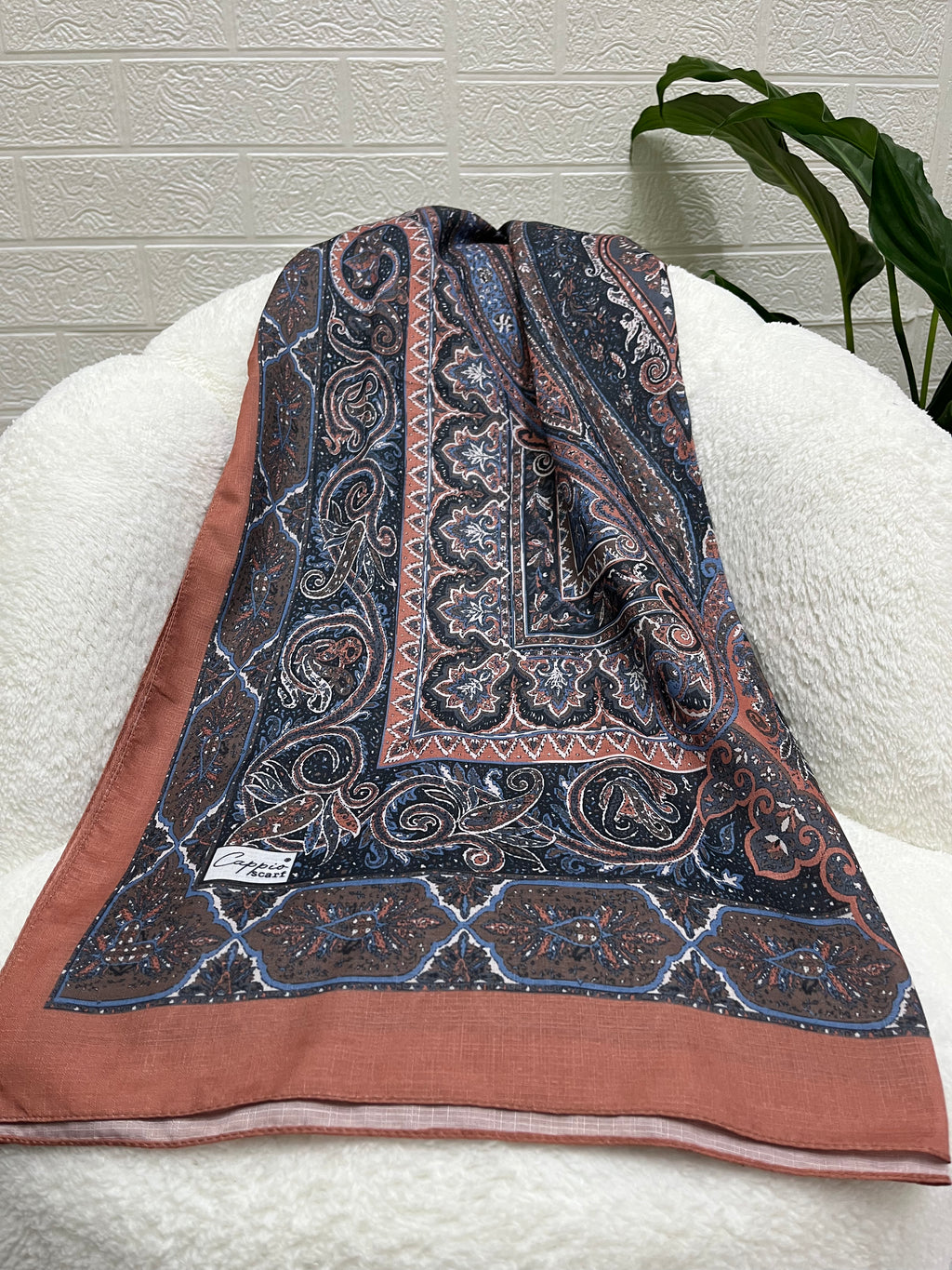 Etro Desen Soft Şal Taba