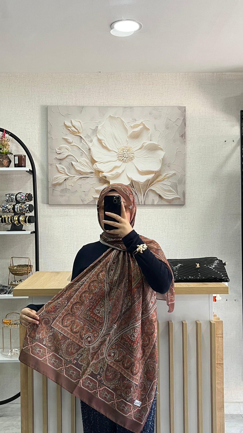 Etro Desen Soft Şal Taba