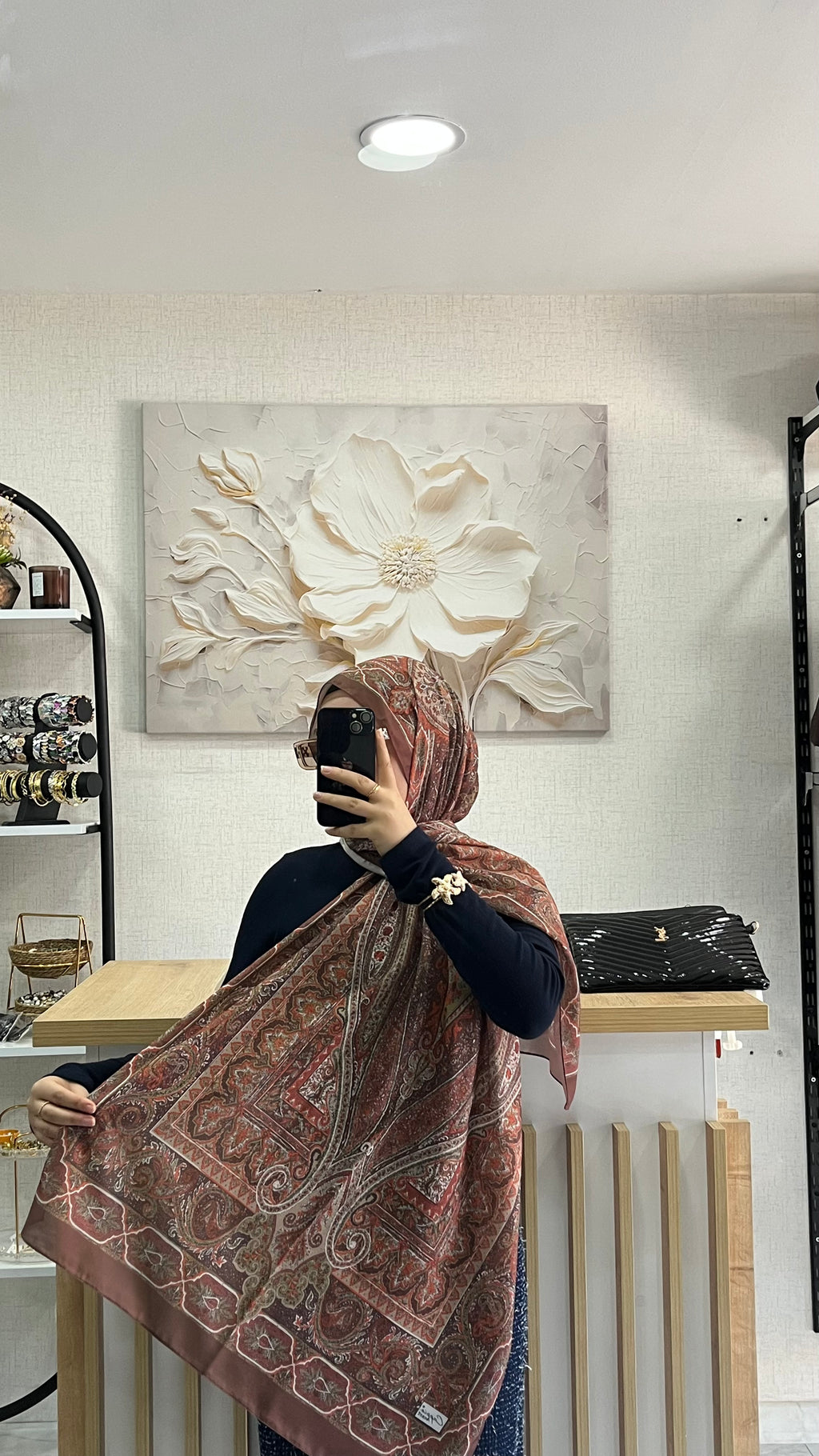 Etro Desen Soft Şal Taba