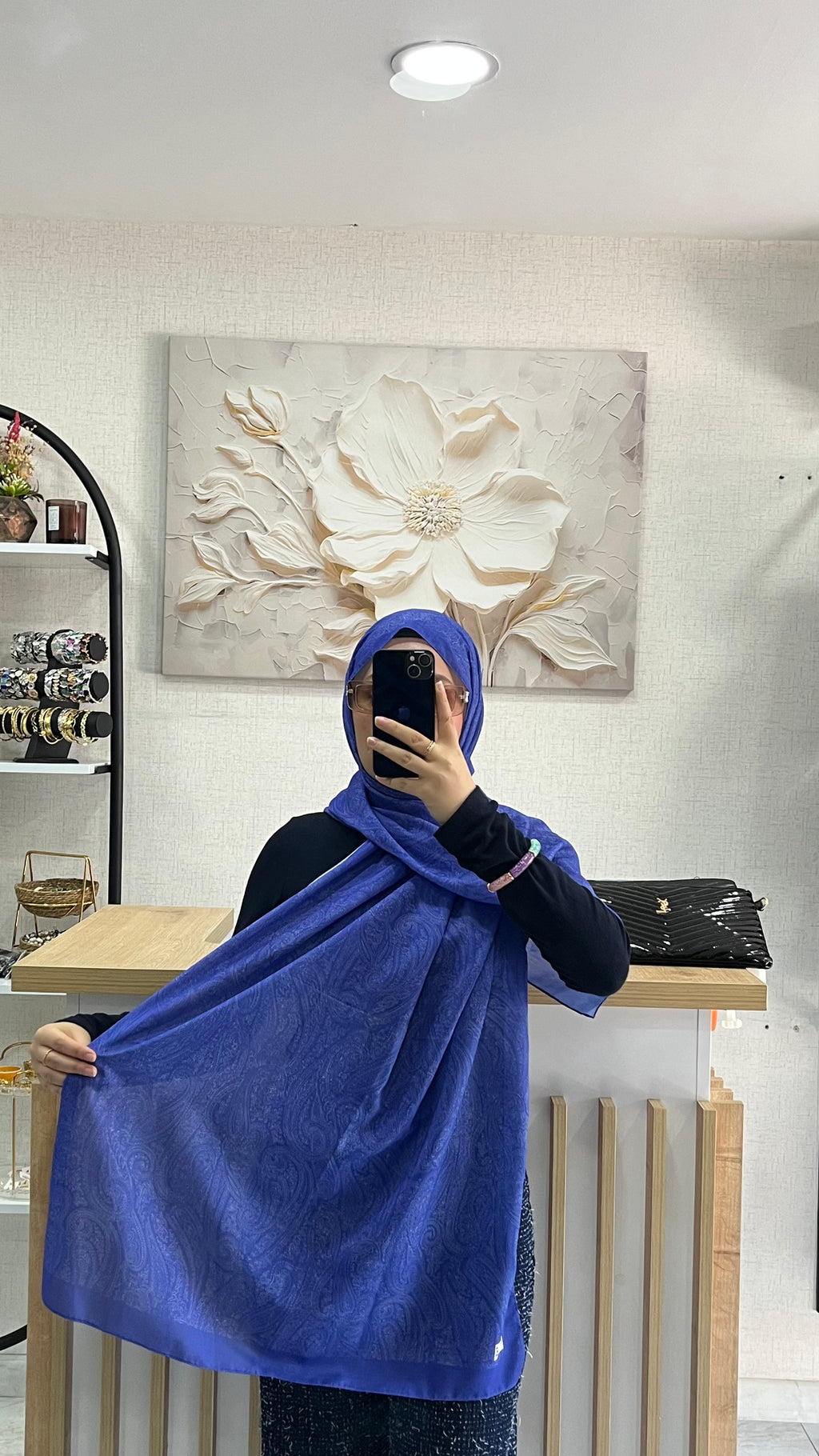 Etro Desen Soft Şal Saks