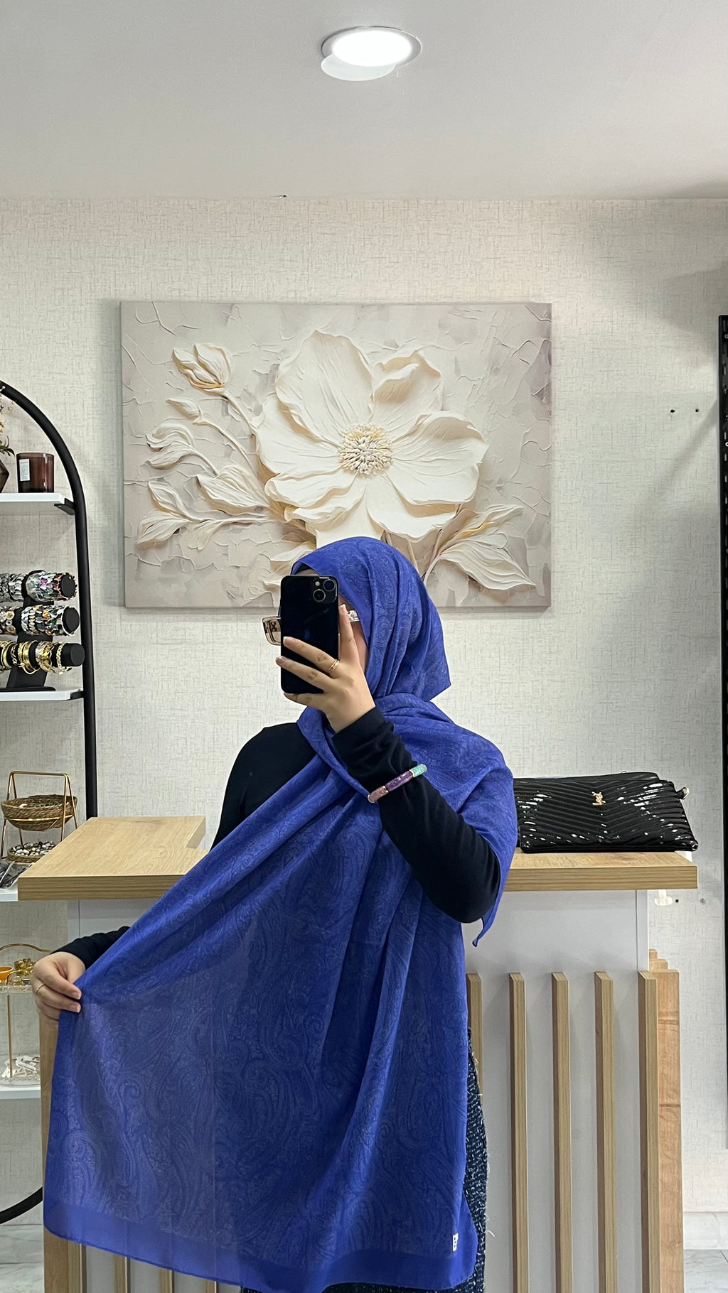 Etro Desen Soft Şal Saks