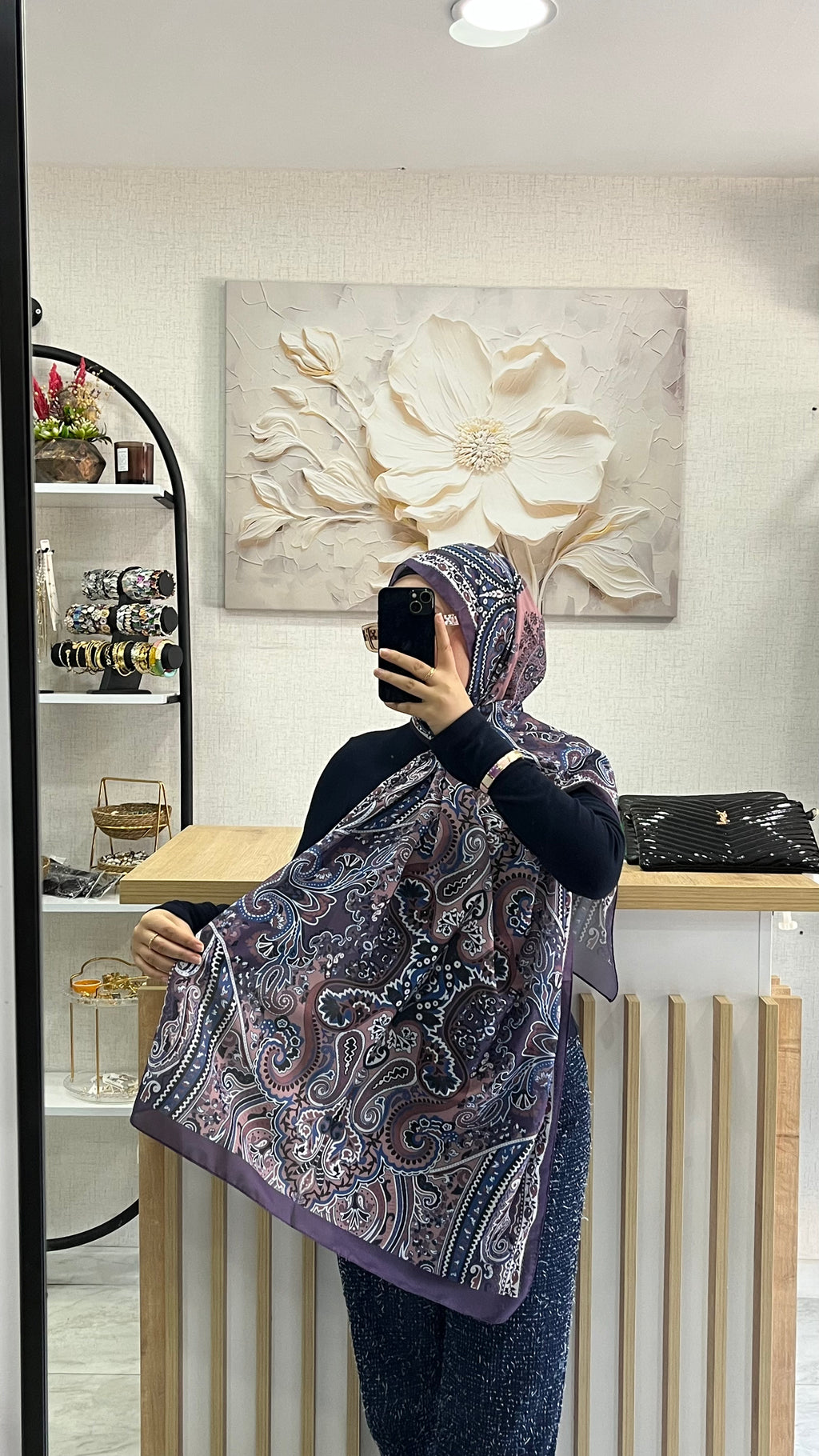 Etro Desen Soft Şal Mor