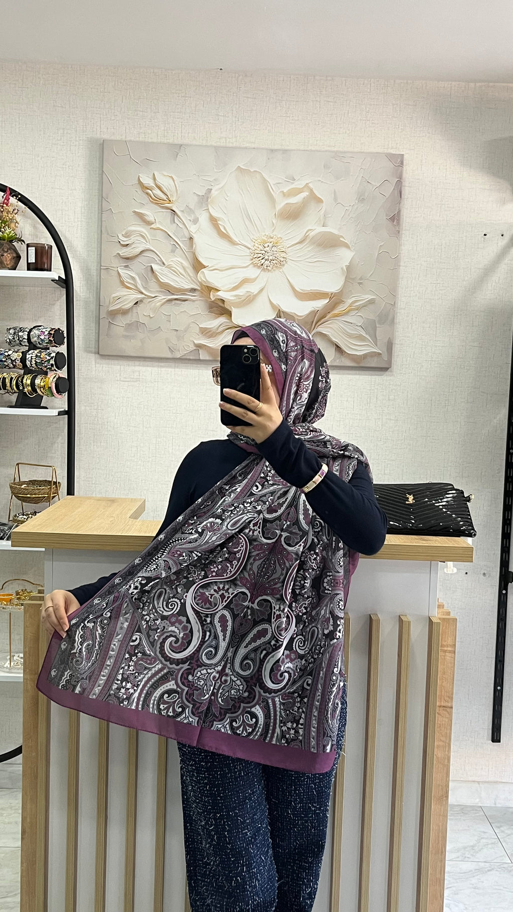Etro Desen Soft Şal Fuşya