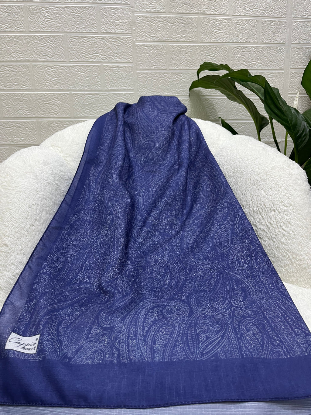 Etro Desen Soft Şal Morcivert