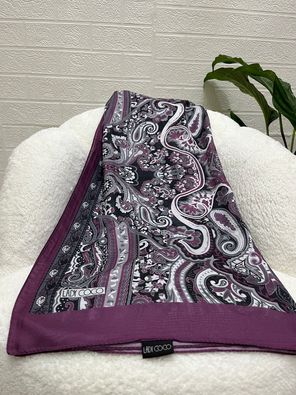 Etro Desen Soft Şal Fuşya