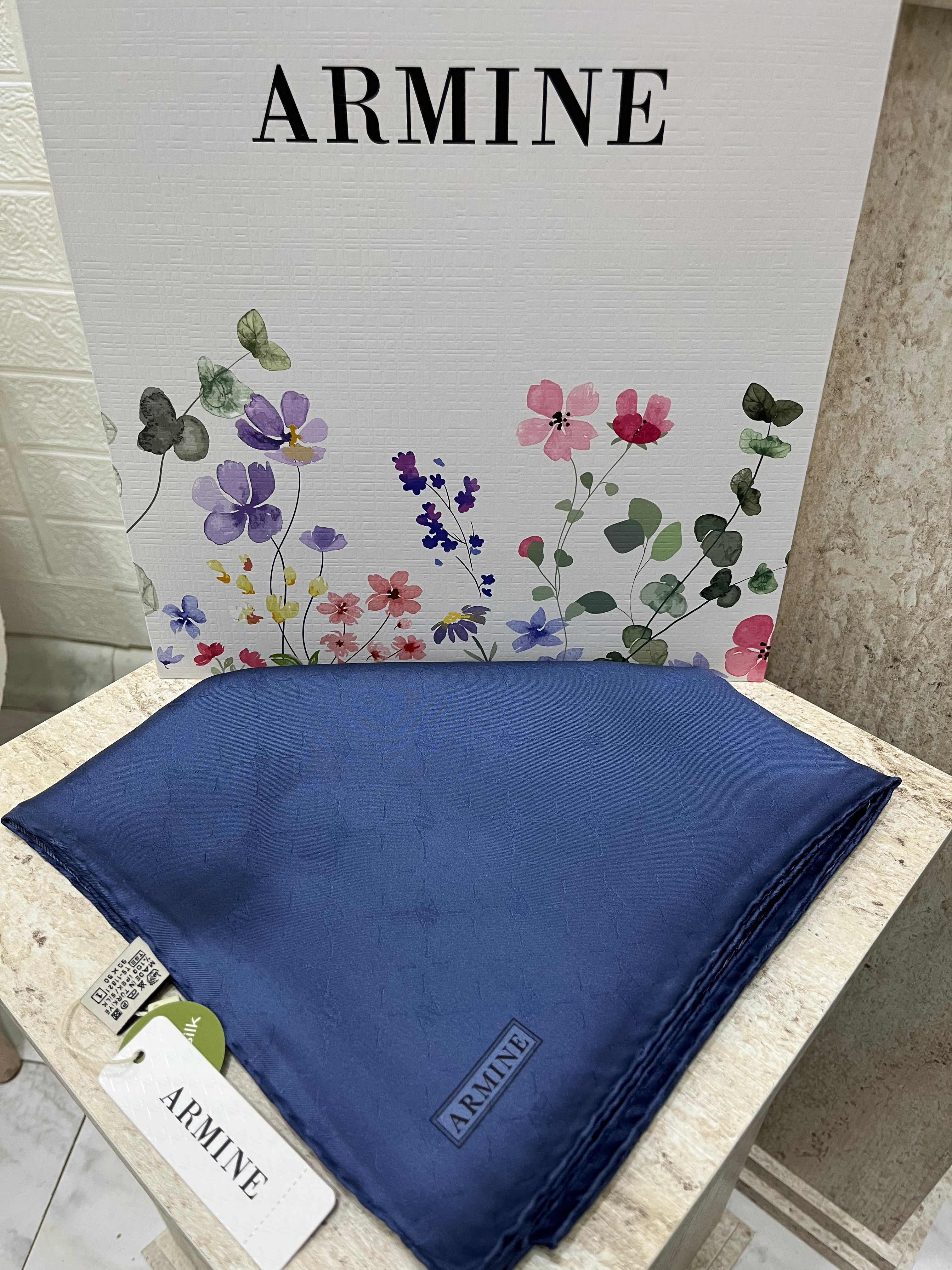 Armine Jakar Twill İpek İndigo