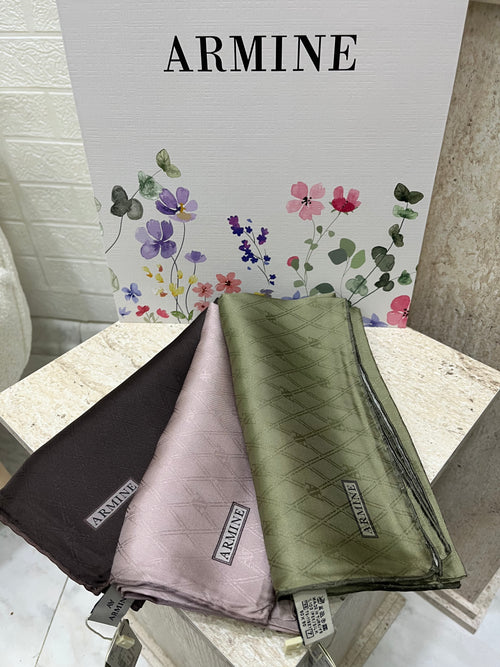 Armine Jakar Twill İpek Acı Kahve