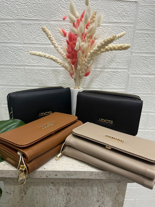 Acı Kahve Düz Deri Cüzdan