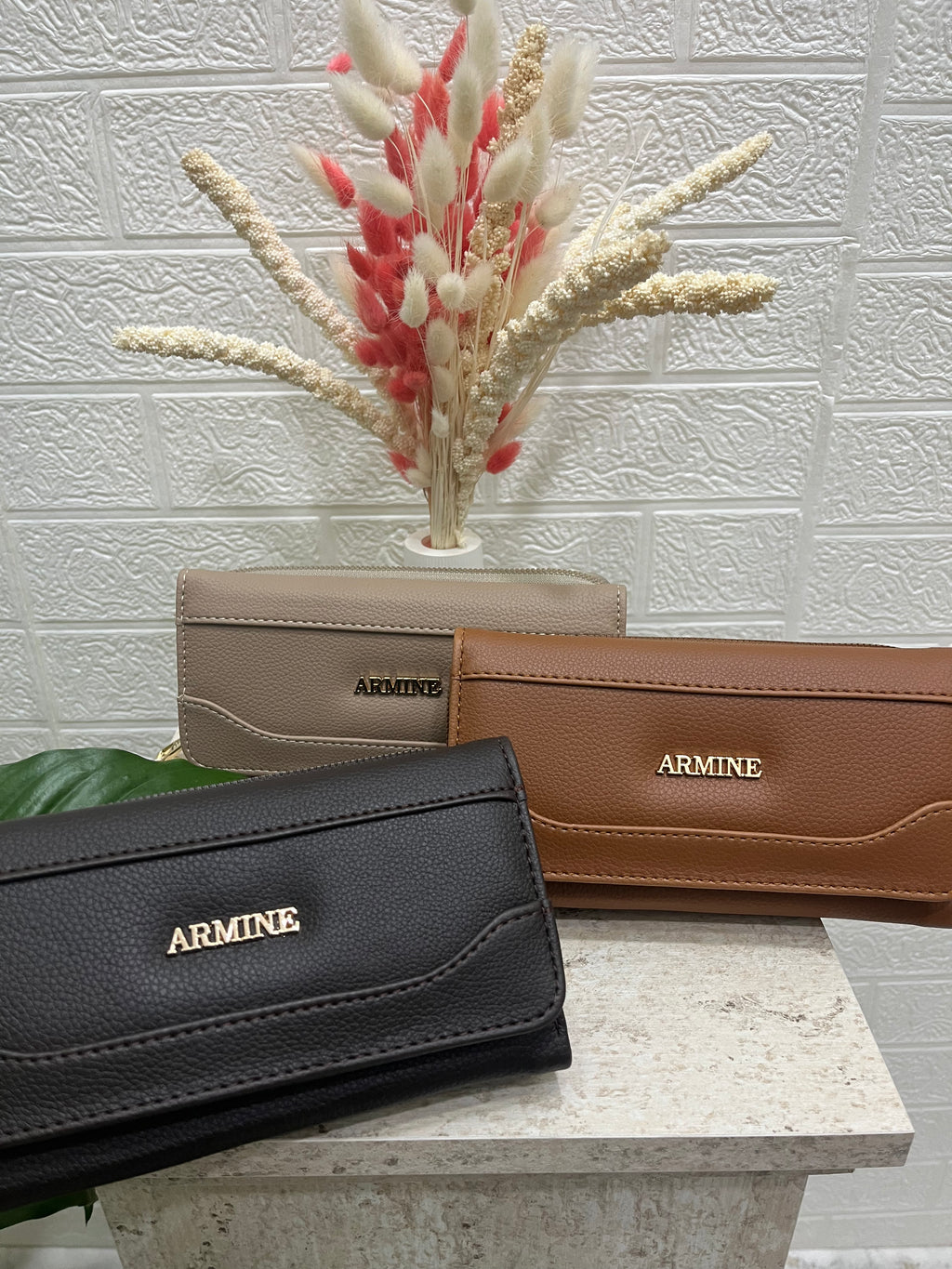 Vizon Deri Düz Desen Cüzdan