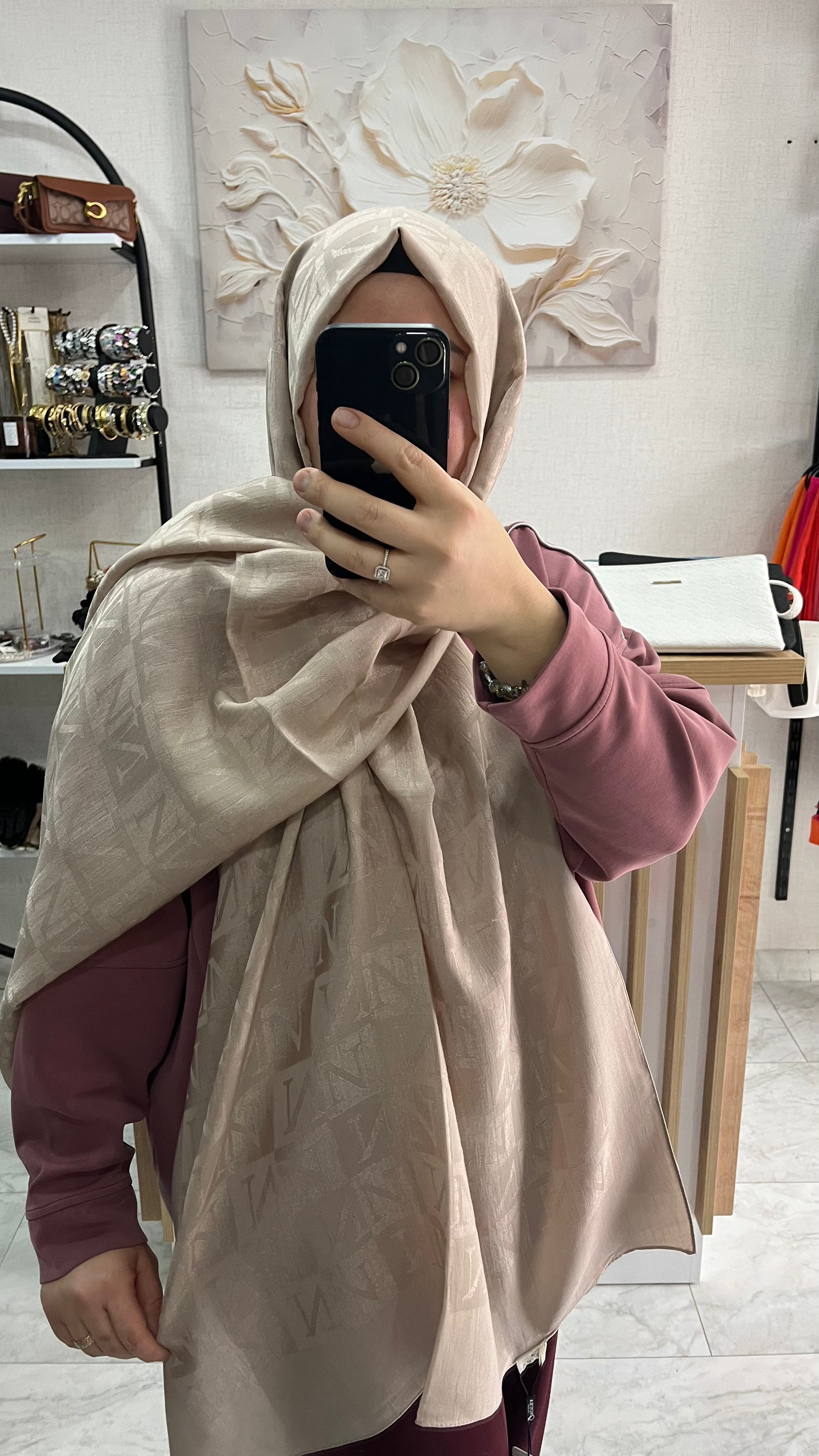 Noura Scarf Naia Şal Bej