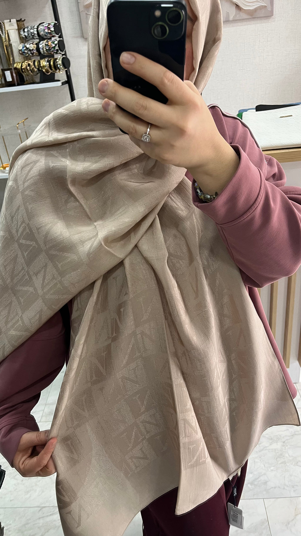 Noura Scarf Naia Şal Bej