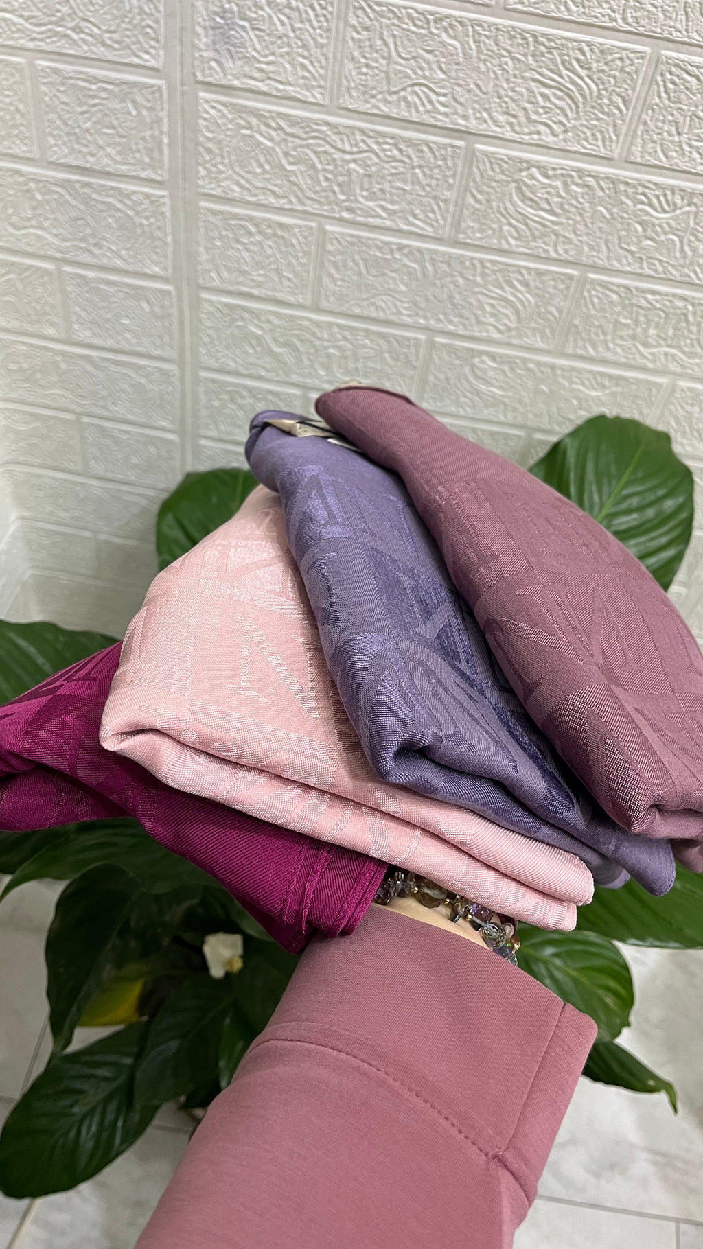 Noura Scarf Naia Şal Pudra